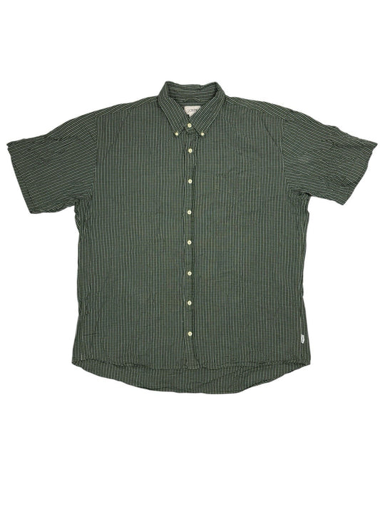 J Crew Green Check Cotton Collared Shirt XL