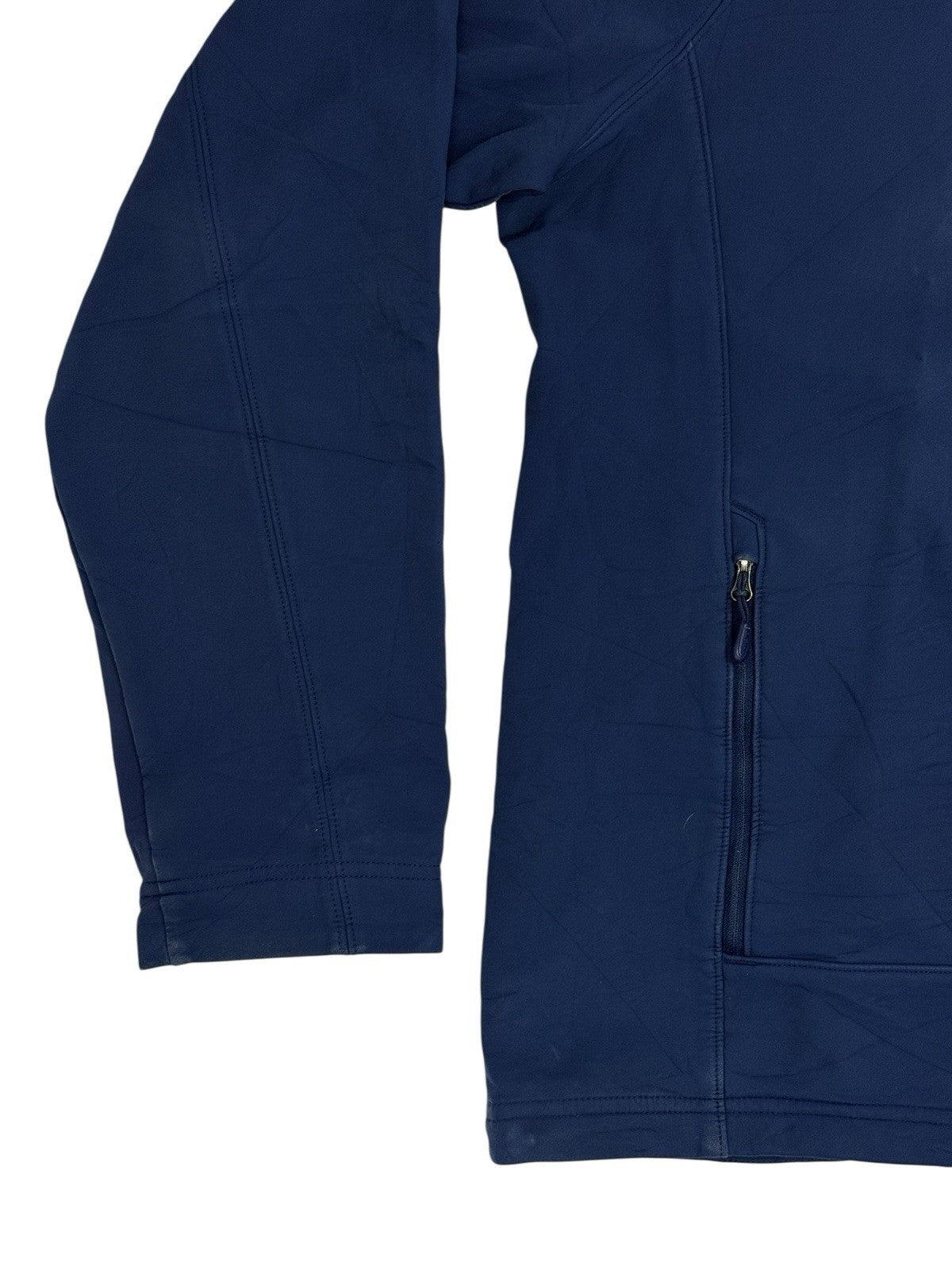 LL Bean Blue Softshell Fleece Lined Jacket XL