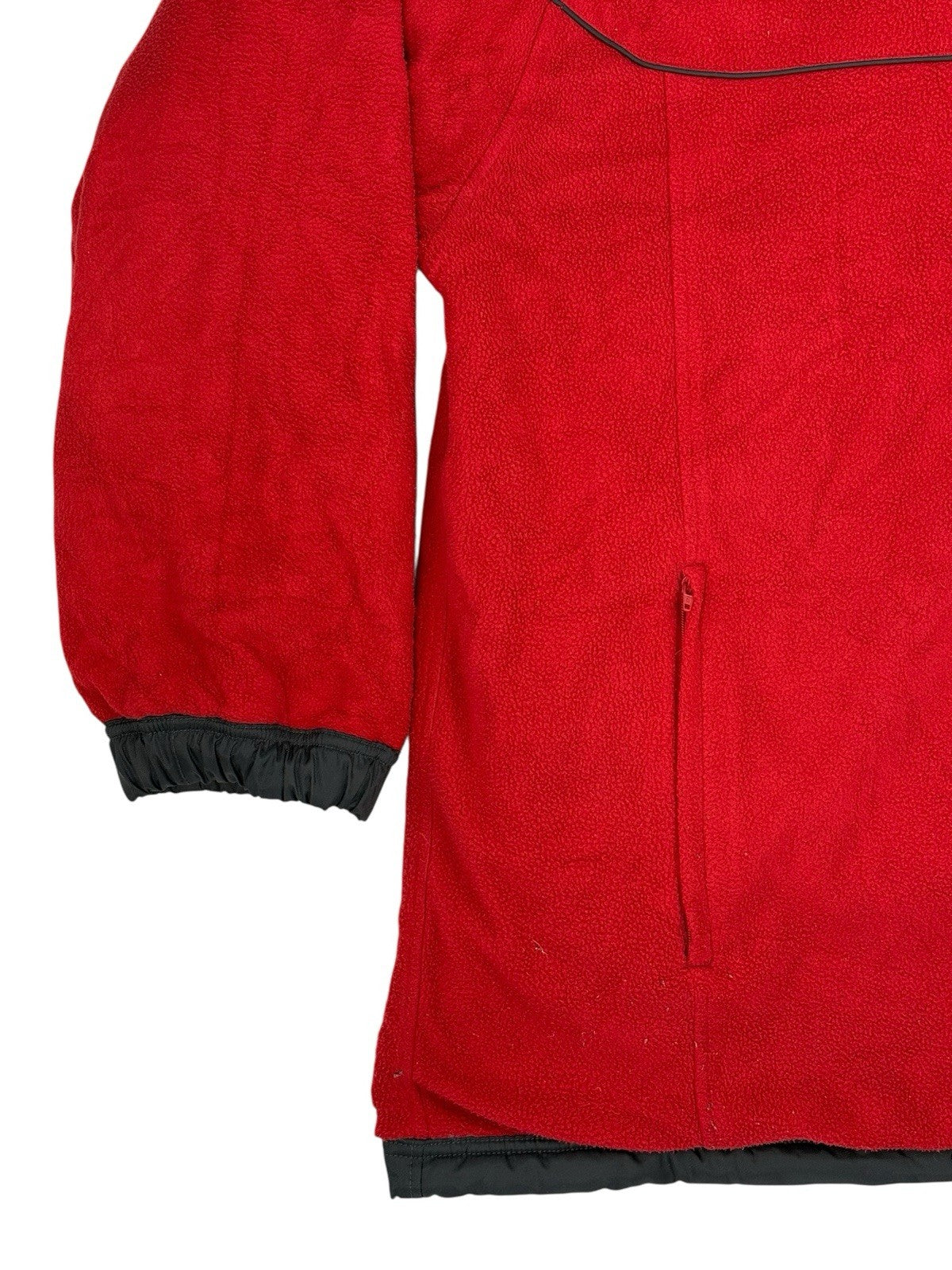 Nike Grey and Red Reversible Heavyweight Fleece Lined Jacket Large