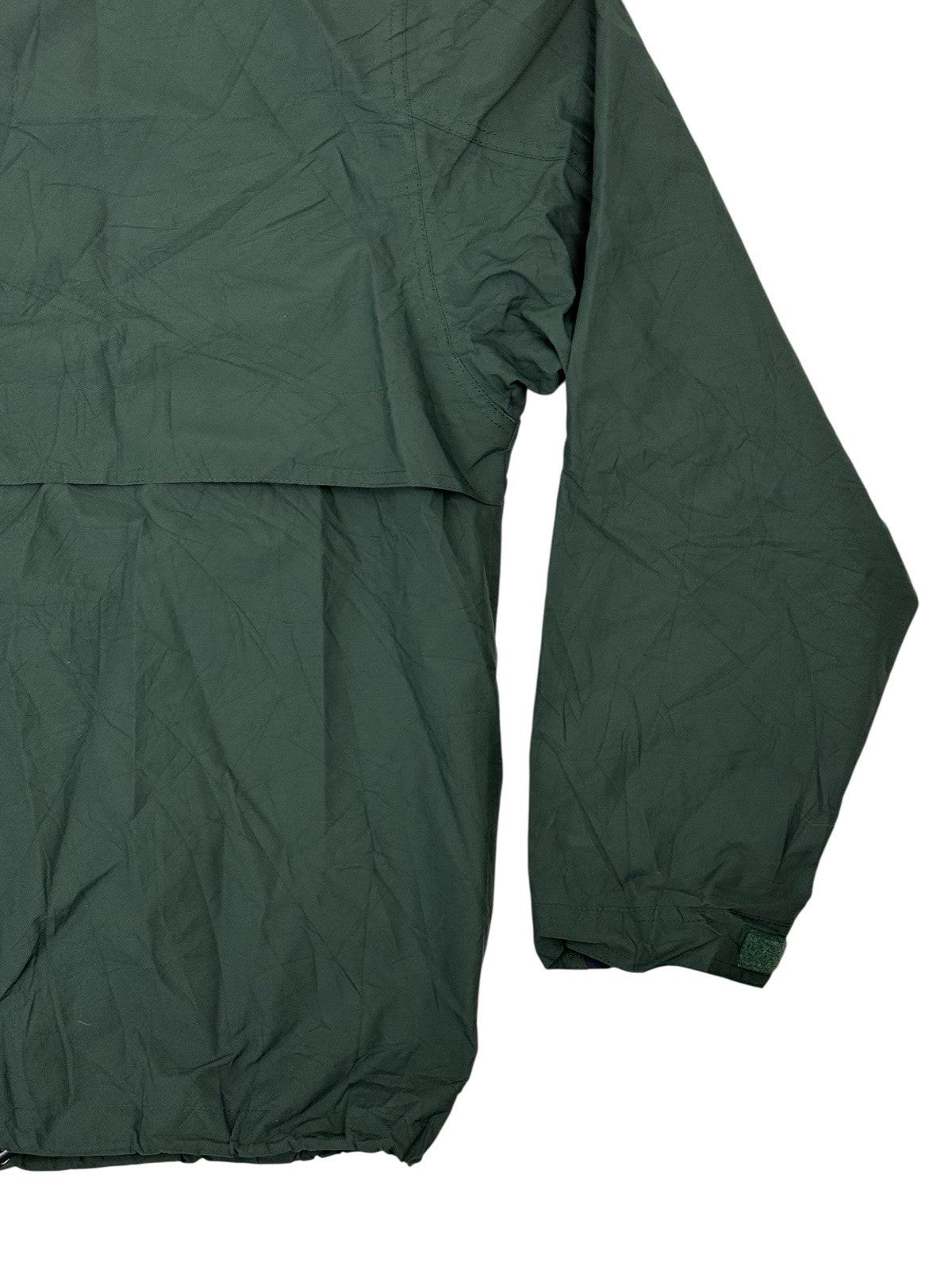 LL Bean Green Retro Zip Windbreaker Jacket XL
