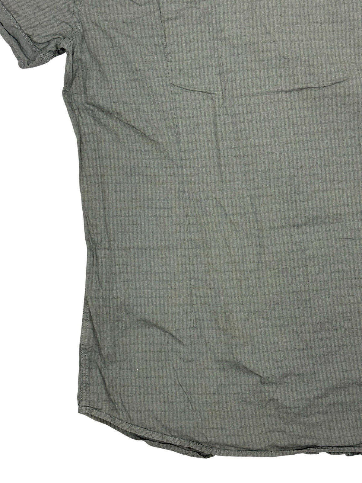 GUESS Green Embroidered One World Collared Shirt Large