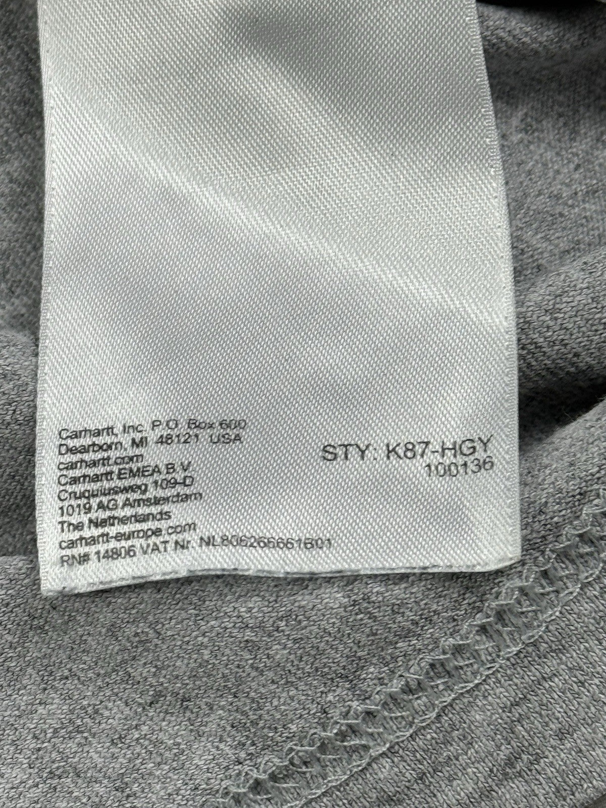 Carhartt K87 Grey Loose Fit Top Large