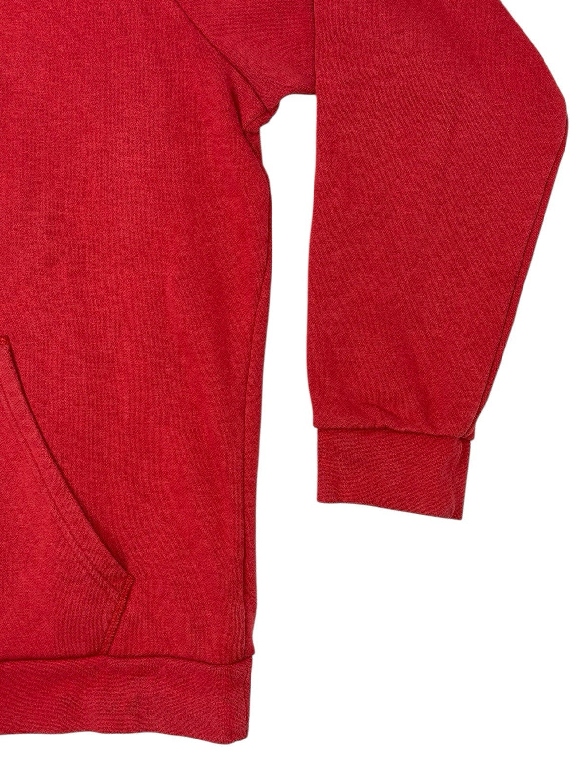 Adidas Red Embroidered Pinstripe Hoodie Large