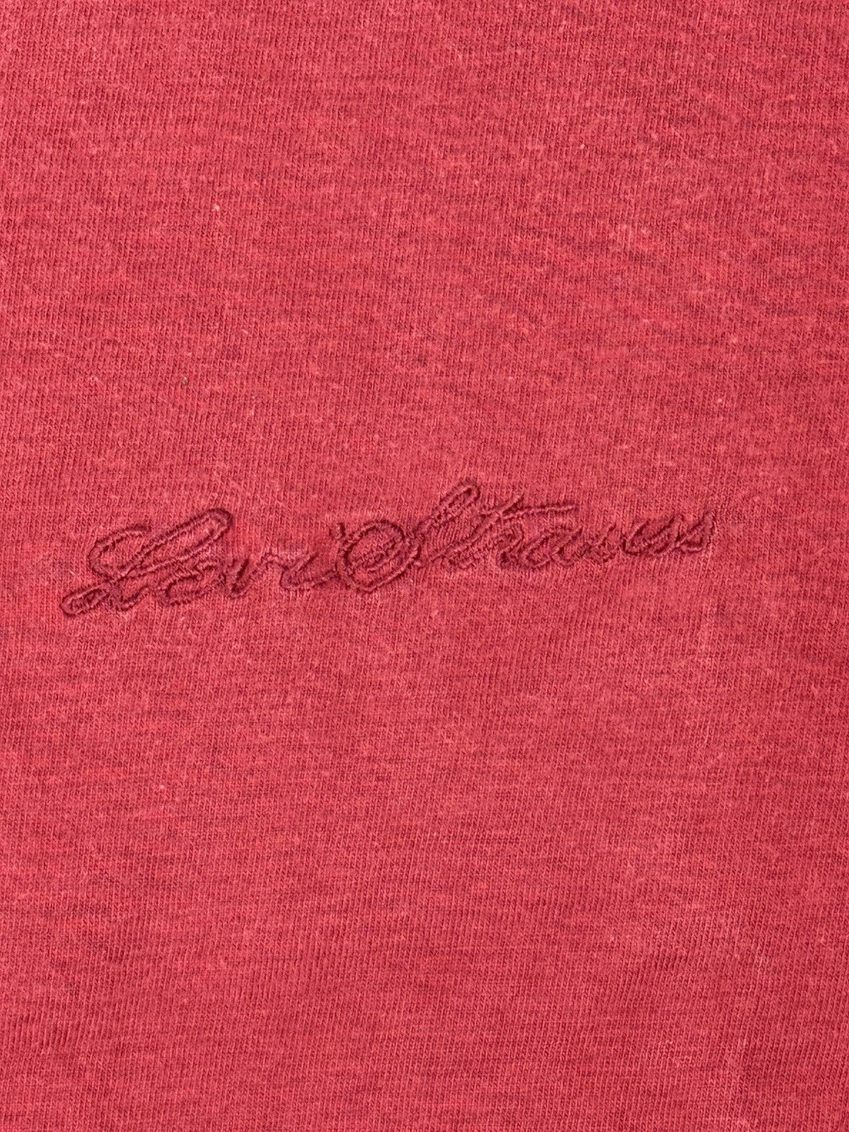 Levi's Red Retro Script Embroidered Logo Top Medium