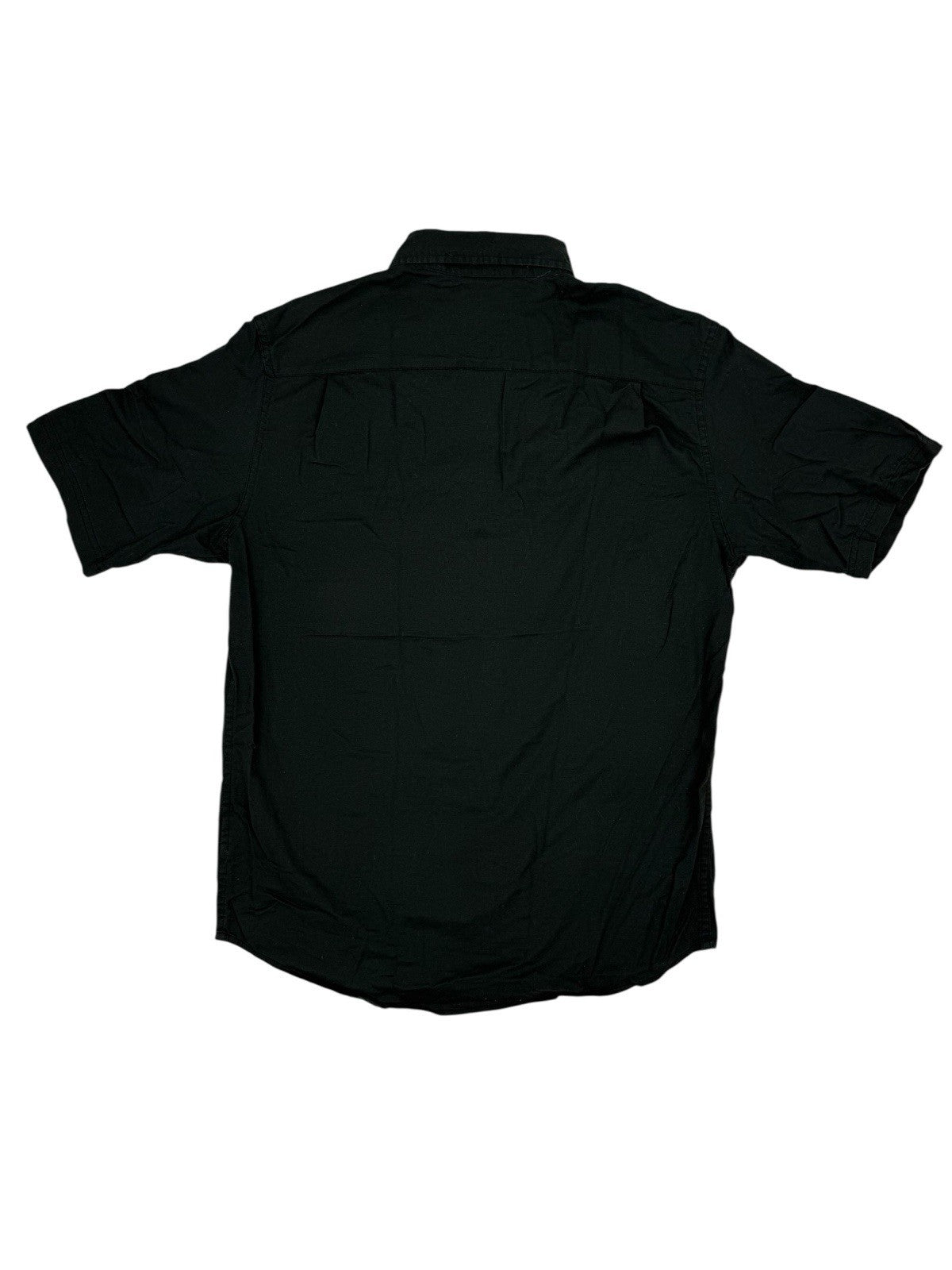 Wrangler Black Flex Comfort Short Sleeve Collared Shirt Medium