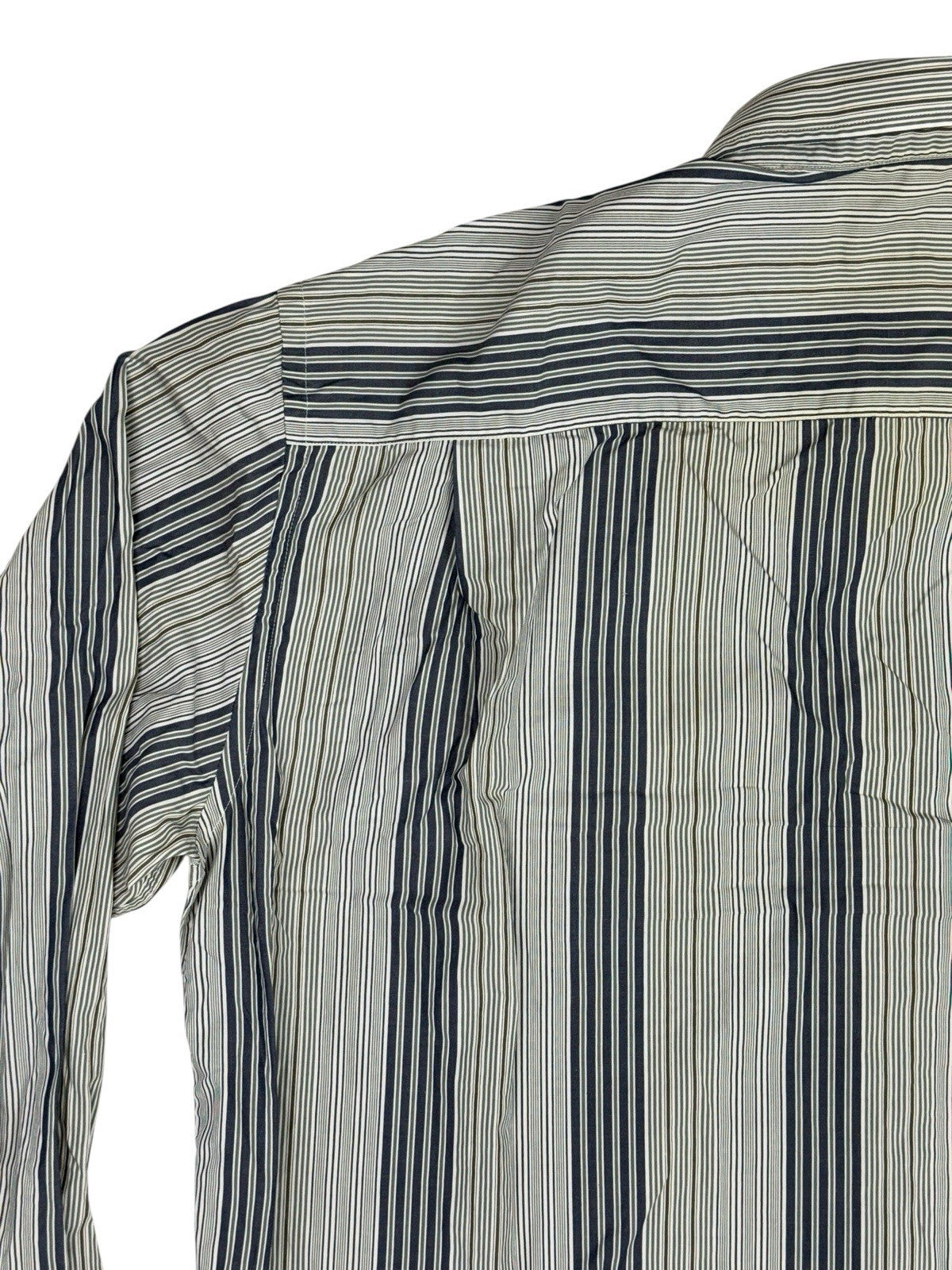 Lacoste Retro Blue Striped Shirt Large