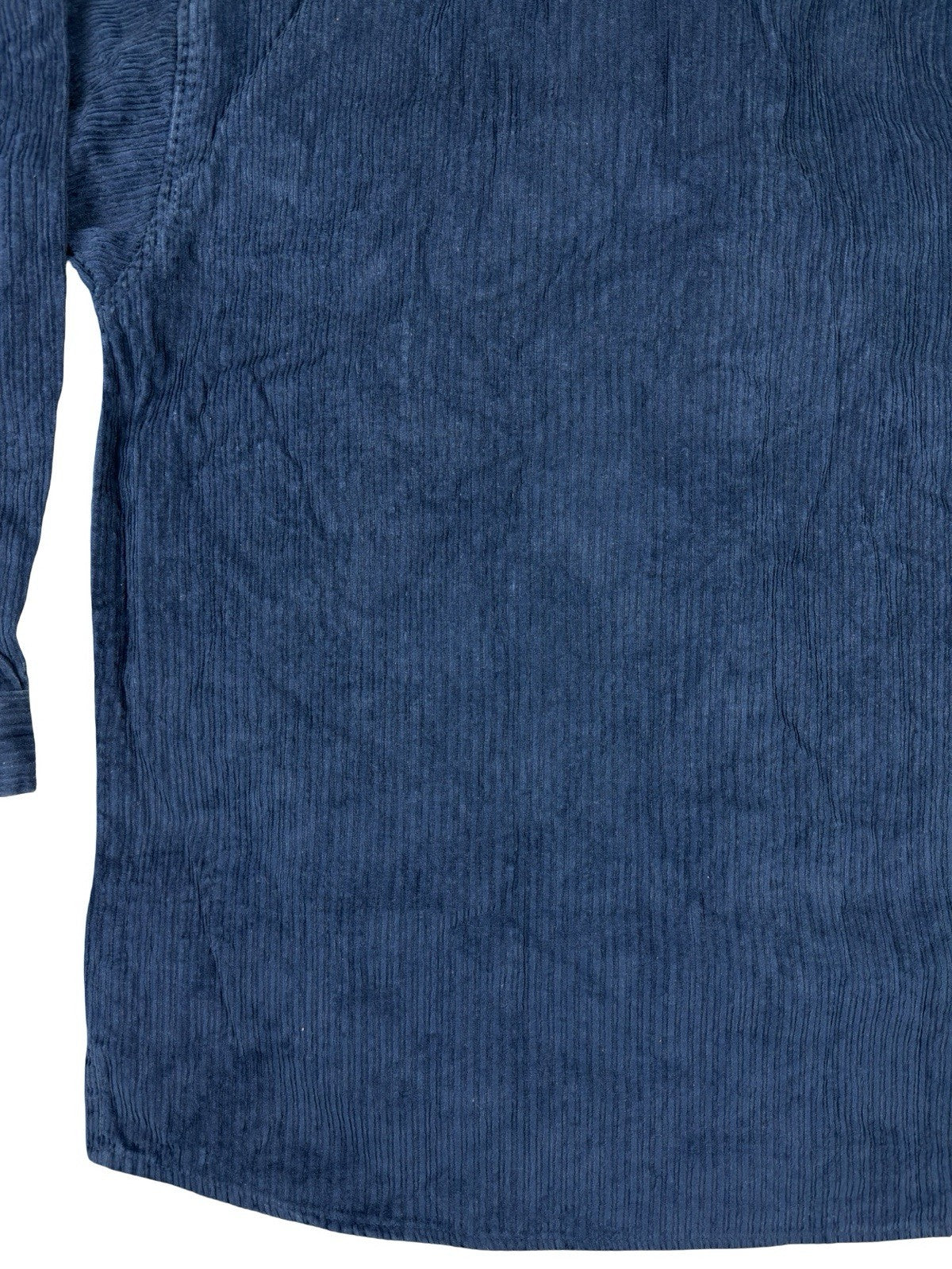 Property Retro Blue Corduroy Cotton Zip Shirt Jacket Large