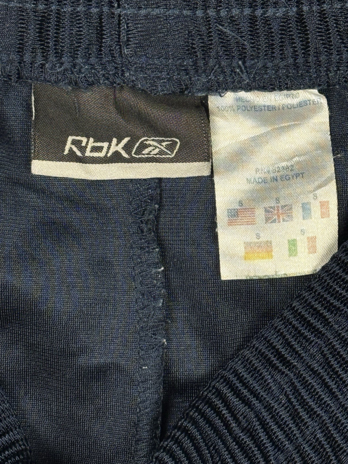 Reebok Retro Y2K Blue Polyester Sport Shorts Small
