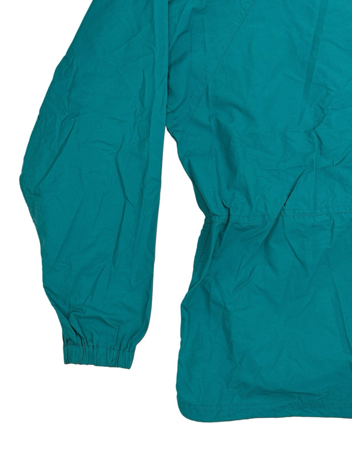 LL Bean Green Retro 1/2 Zip Poncho Medium