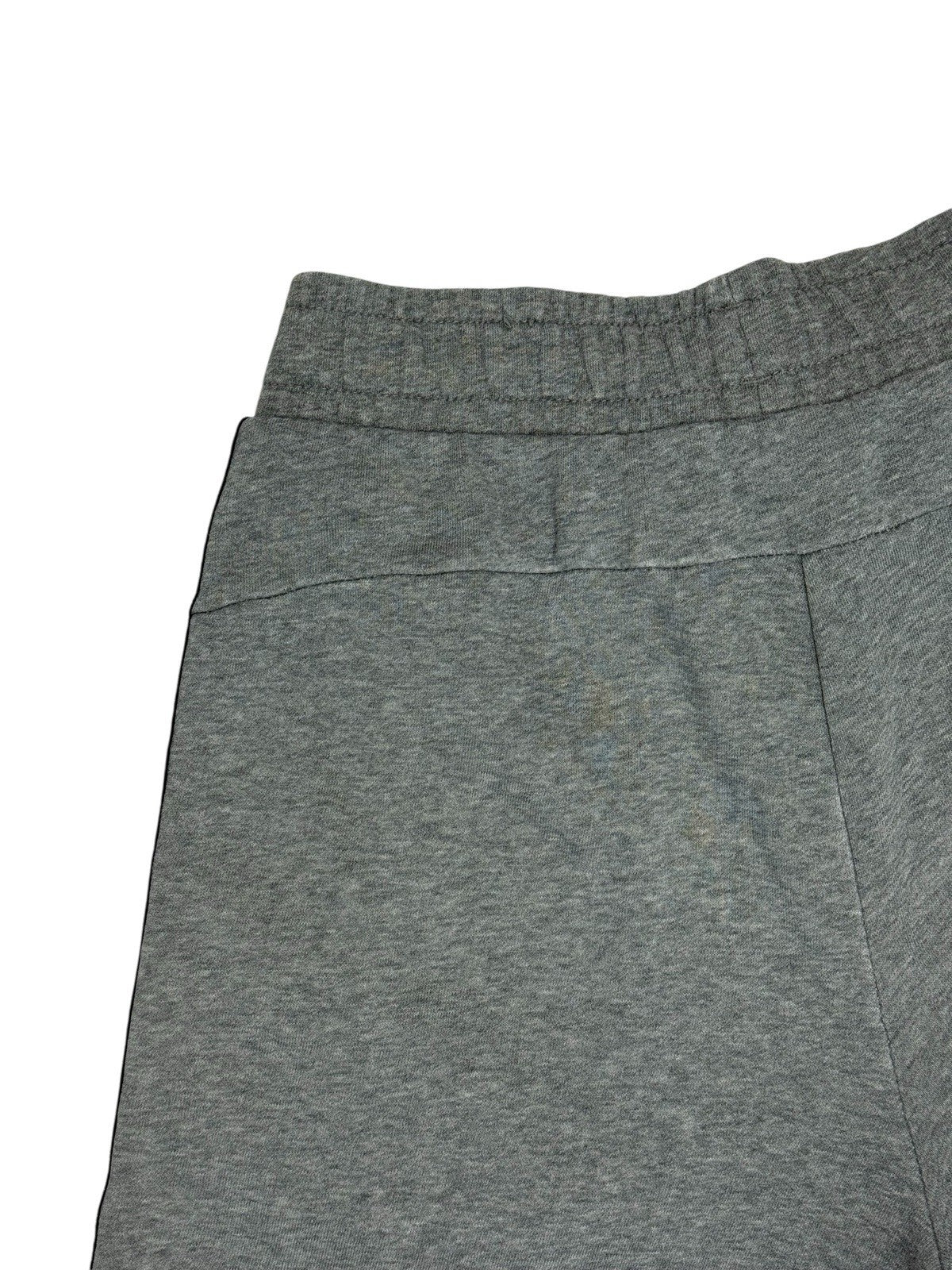 Puma Grey Tape Logo Cotton Blend Shorts Small