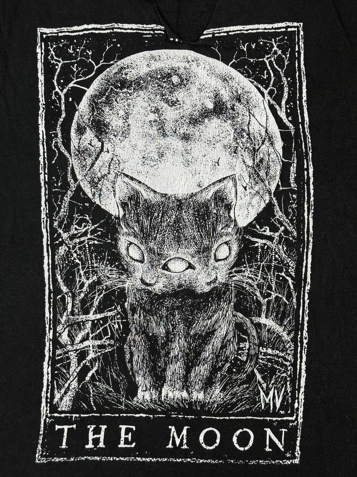 Mortus Viventi Black Moon Tarot Card Top XL