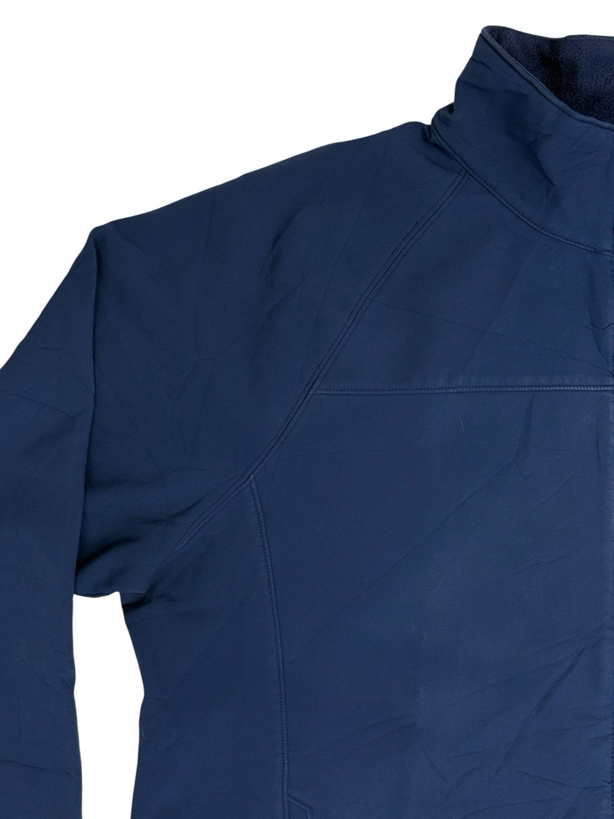 LL Bean Blue Softshell Fleece Lined Jacket XL
