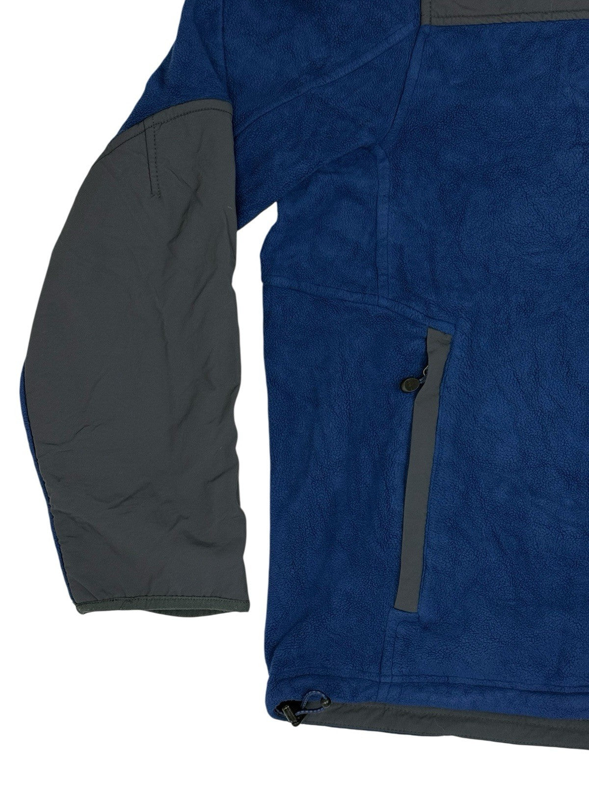 LL Bean Blue Polartec Fleece Zip Jacket Medium