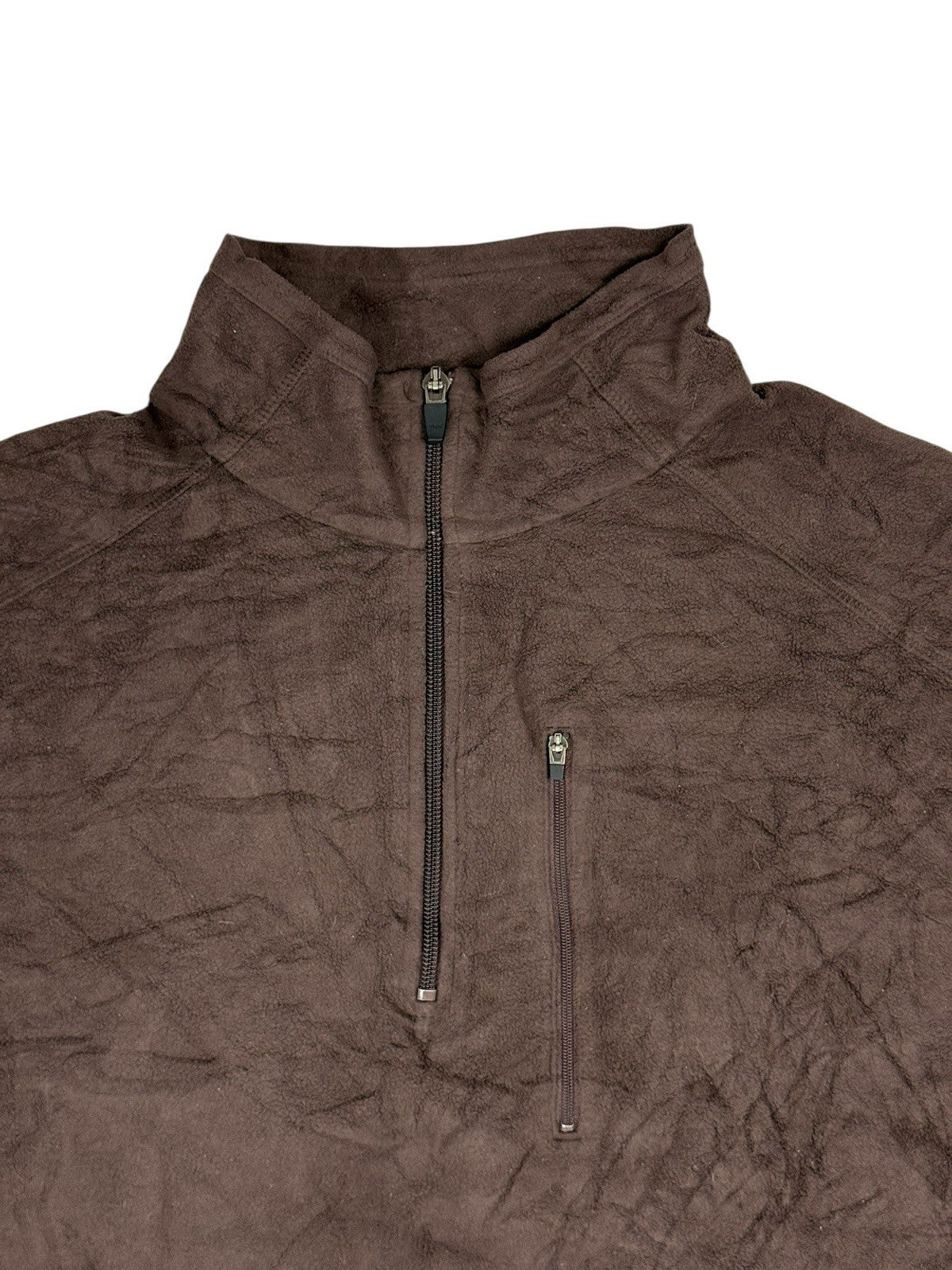 LL Bean Brown 1/4 Zip Fleece Jumper 2XL Tall