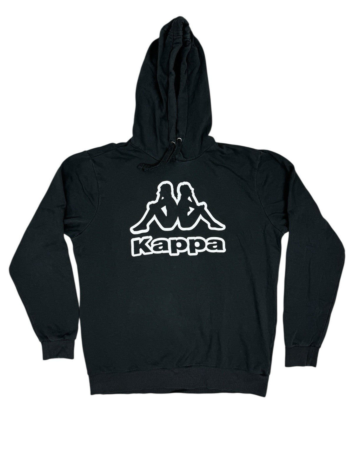 Kappa Black Big Logo Hoodie Medium