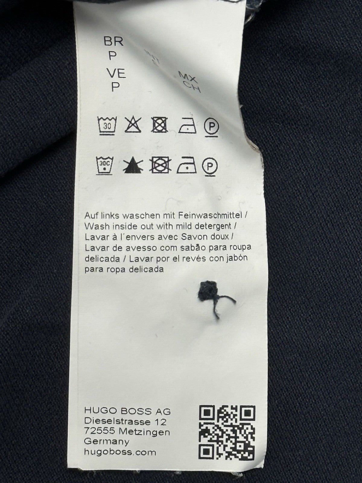 Hugo Boss Blue Polo Top Small