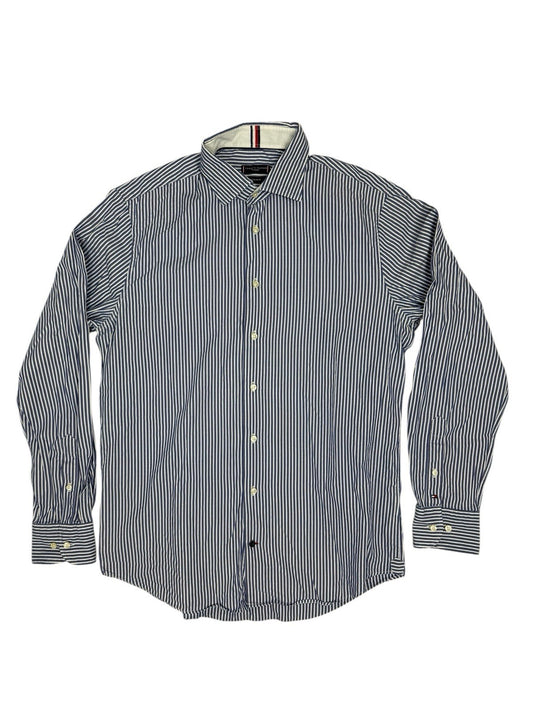 Tommy Hilfiger Blue Striped Shirt 16 Collar