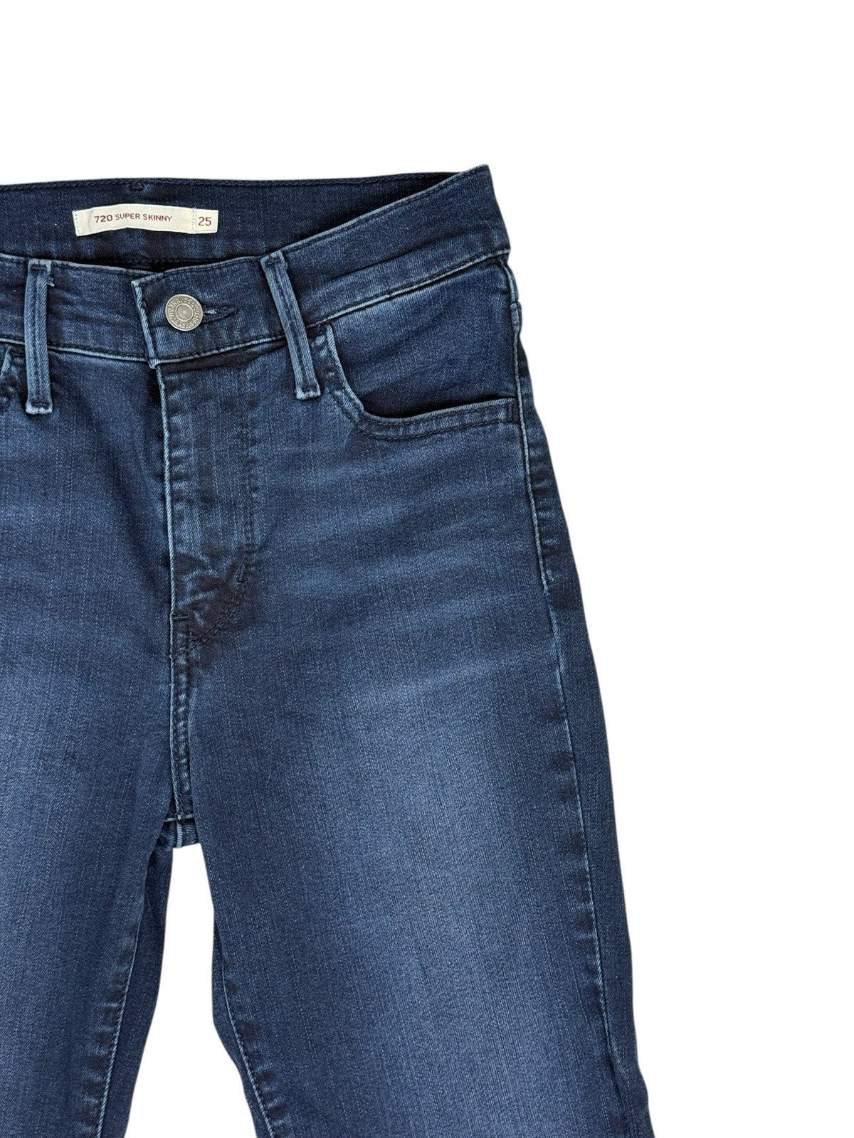 Levi's Blue 720 High Rise Super Skinny Jeans 25W 30L