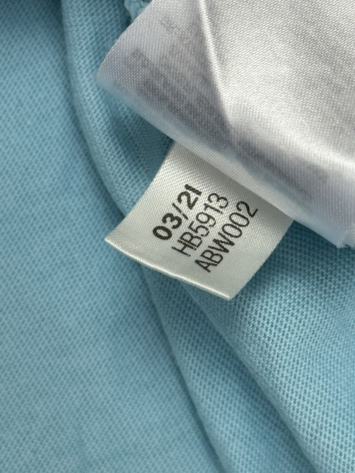 Adidas Blue 3-Stripe Top Small