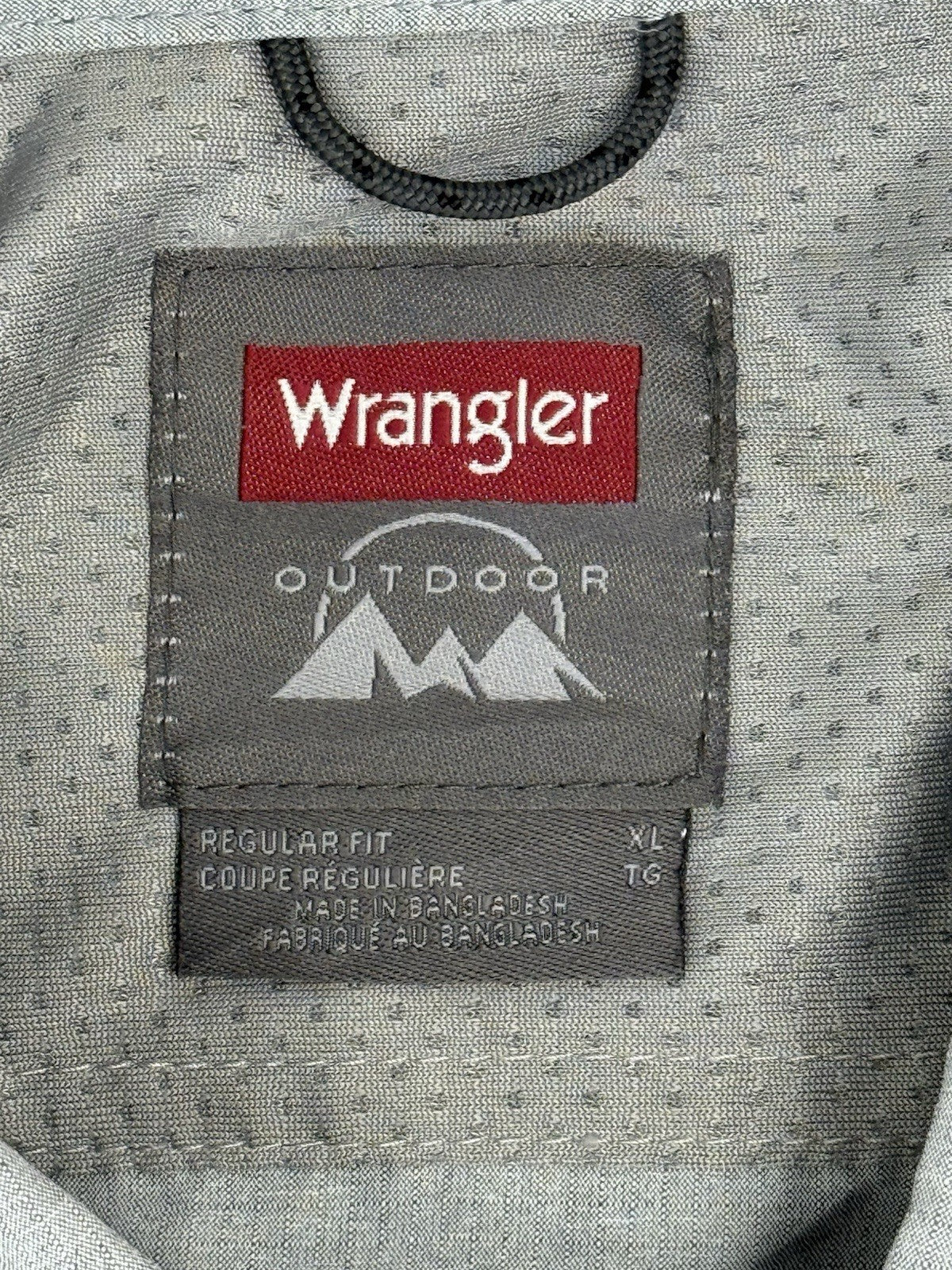Wrangler Outdoor Grey Regular Fit Short Sleeve Collared Shirt XL