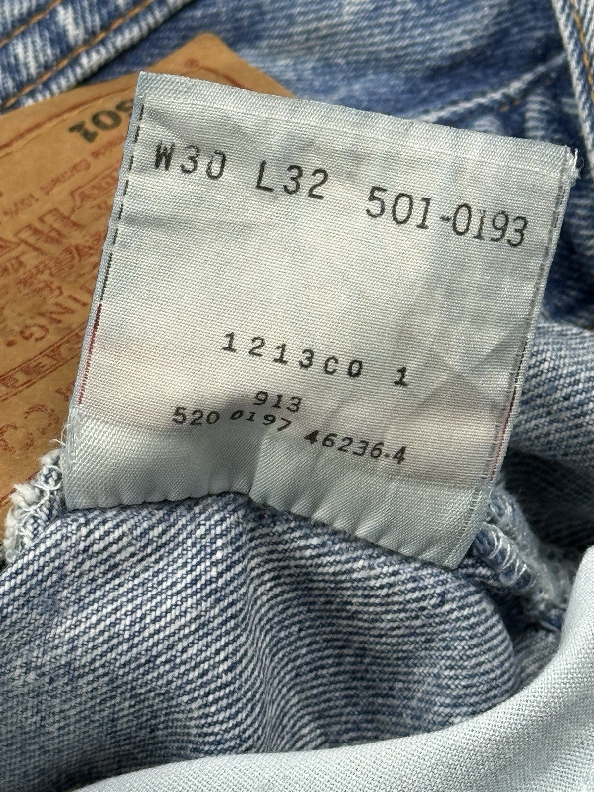 Levi's 501 Vintage 90s Blue Straight Leg Denim Jeans 30W 32L Made in USA