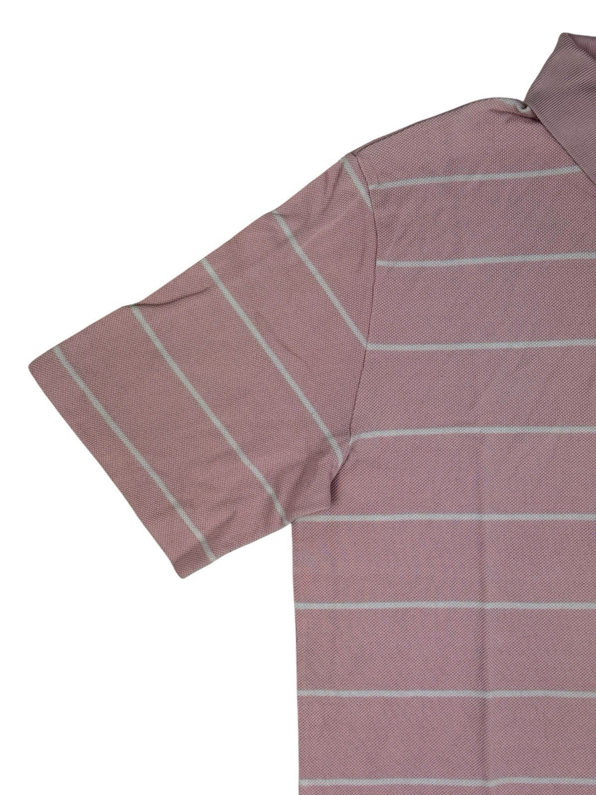 Polo Ralph Lauren Retro Pink Striped Golf Polo Medium