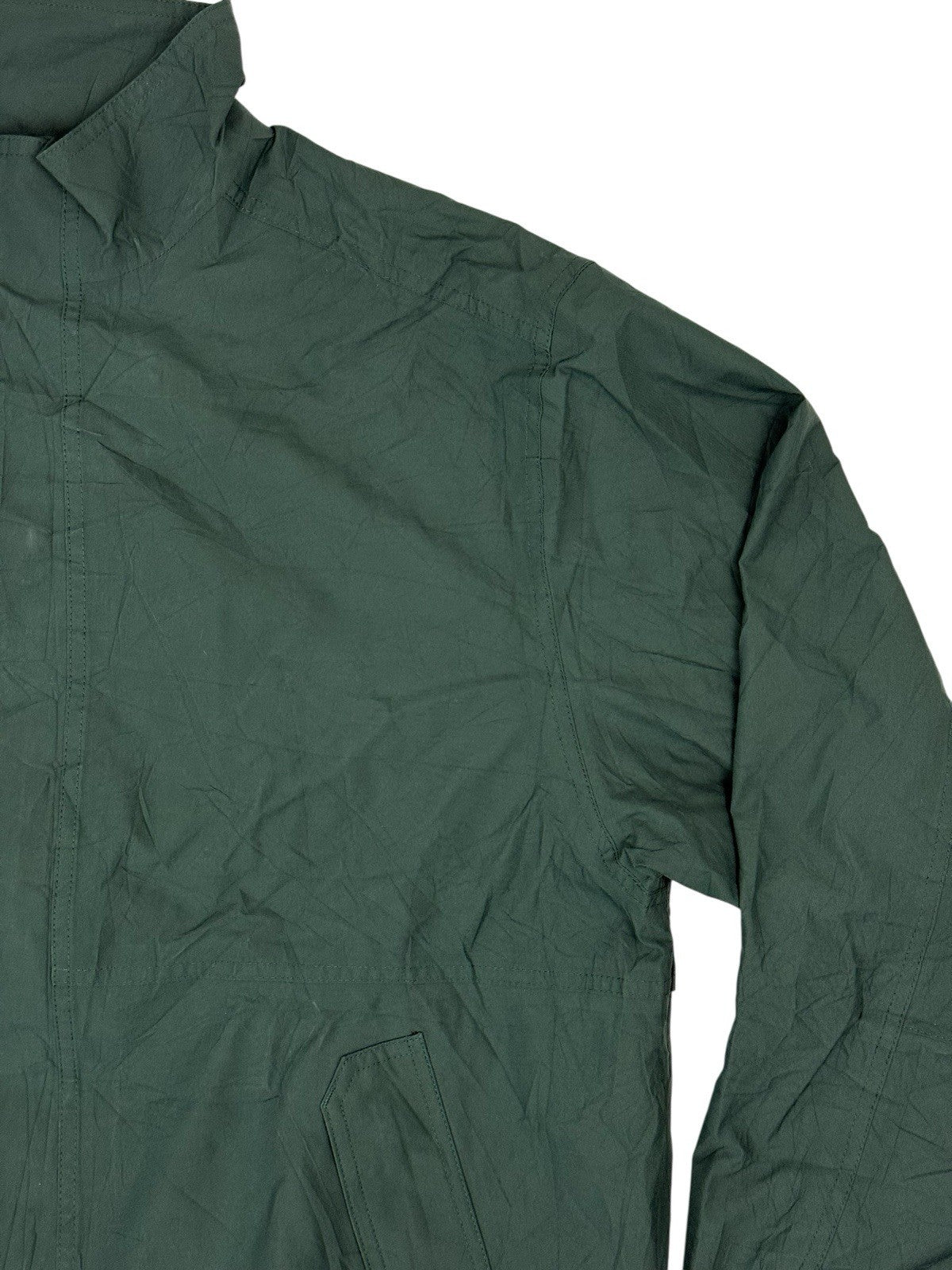 LL Bean Green Retro Zip Windbreaker Jacket XL