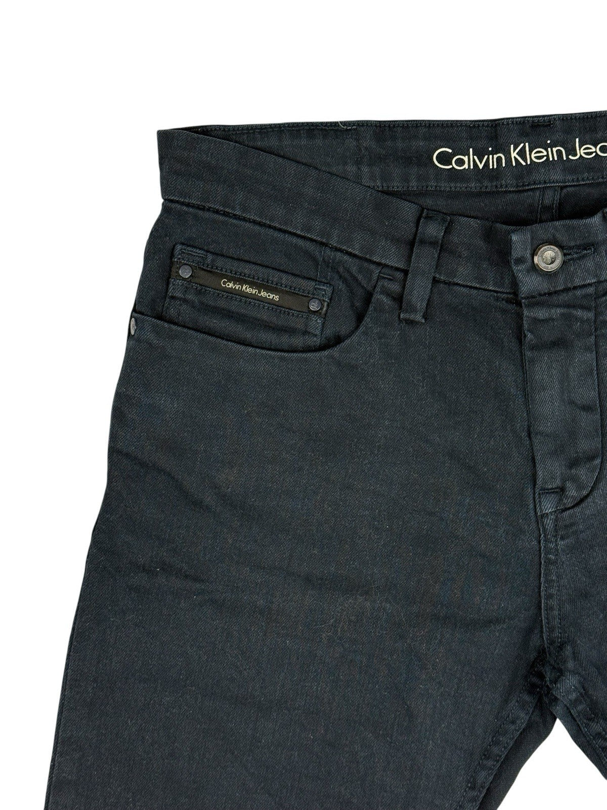Calvin Klein Blue Denim Slim Fit Shorts 31W