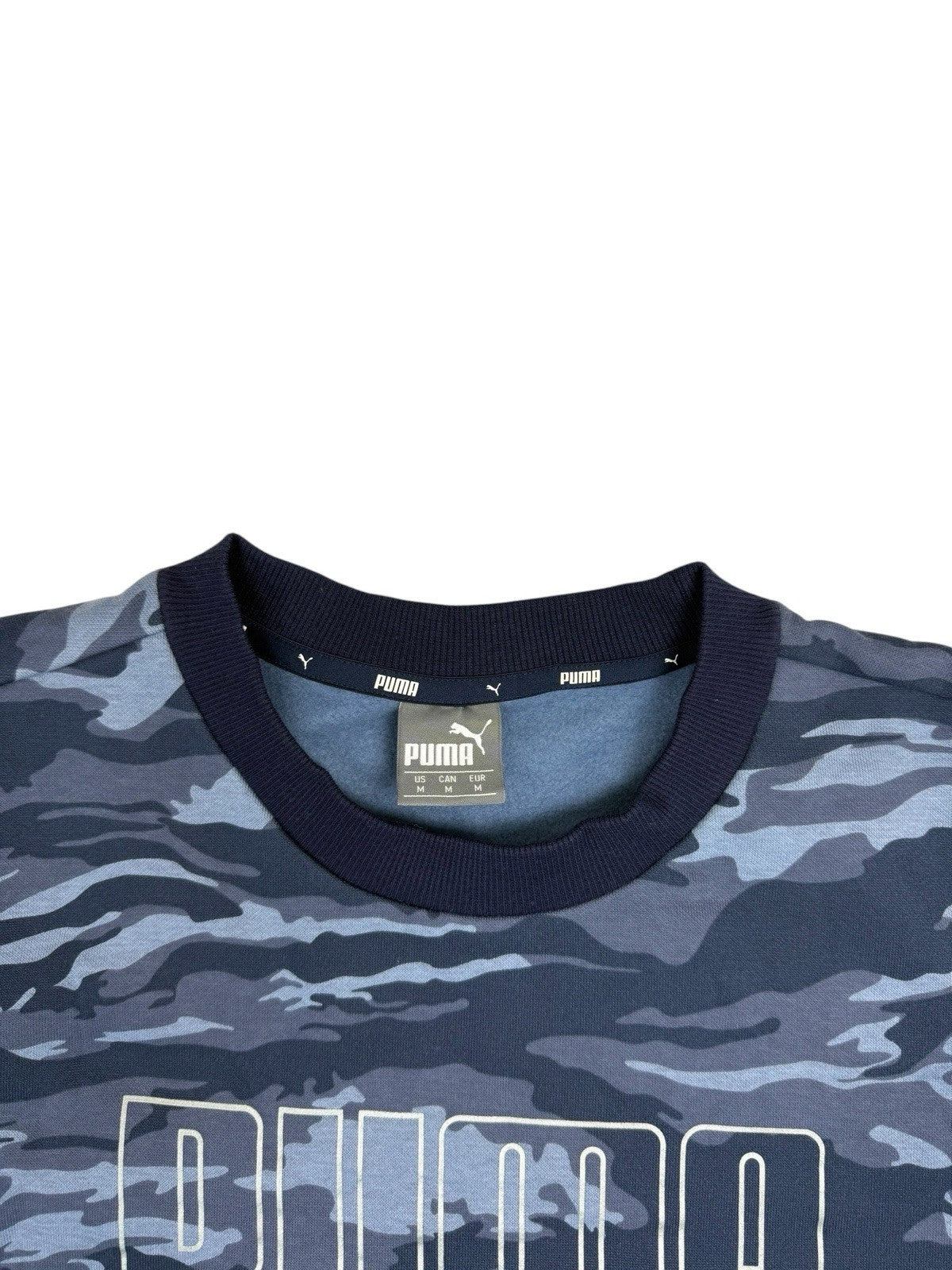 Puma Blue Camo Fleece Jumper