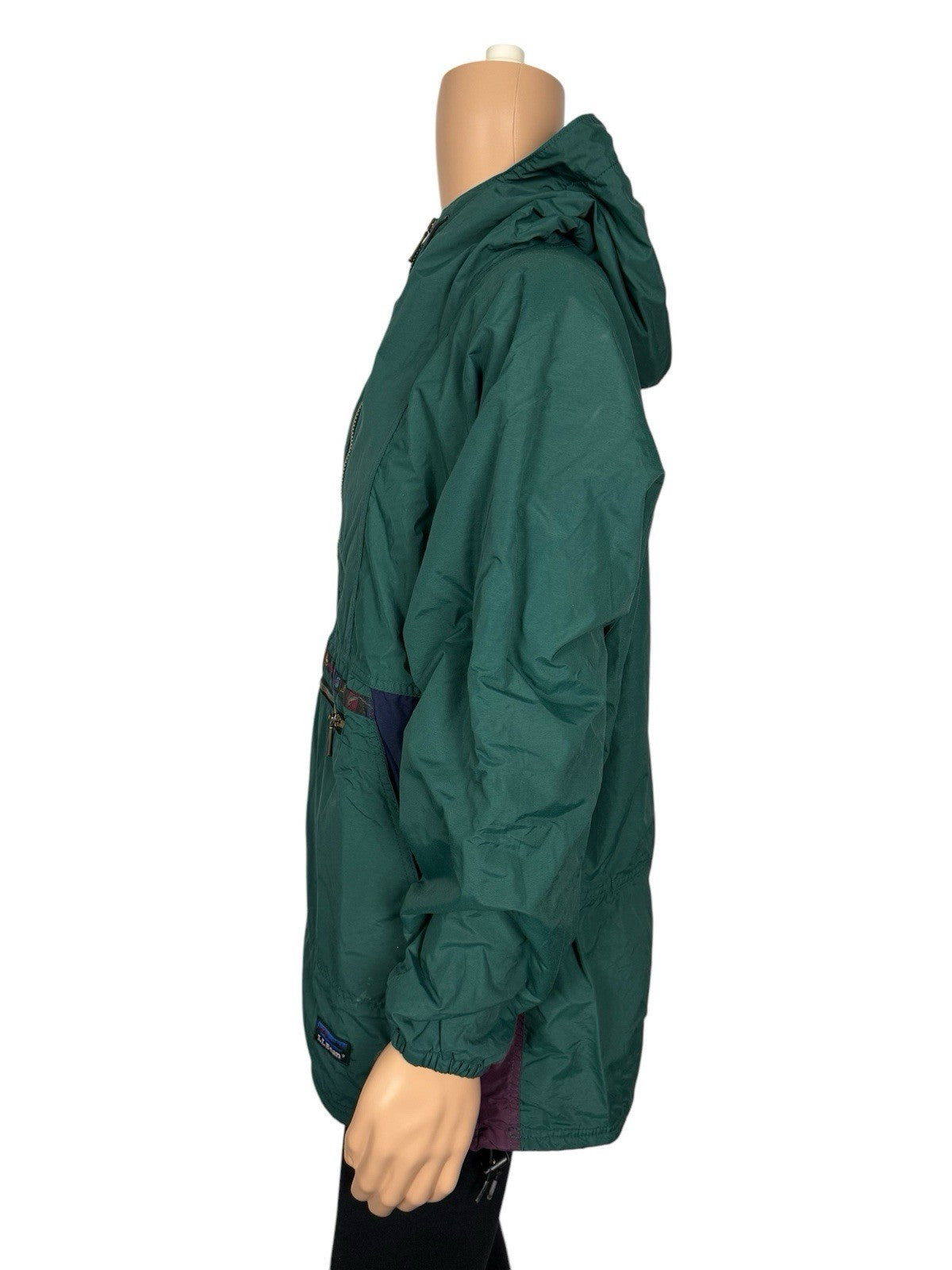LL Bean Vintage Green Thinsulate Anorak Poncho Large