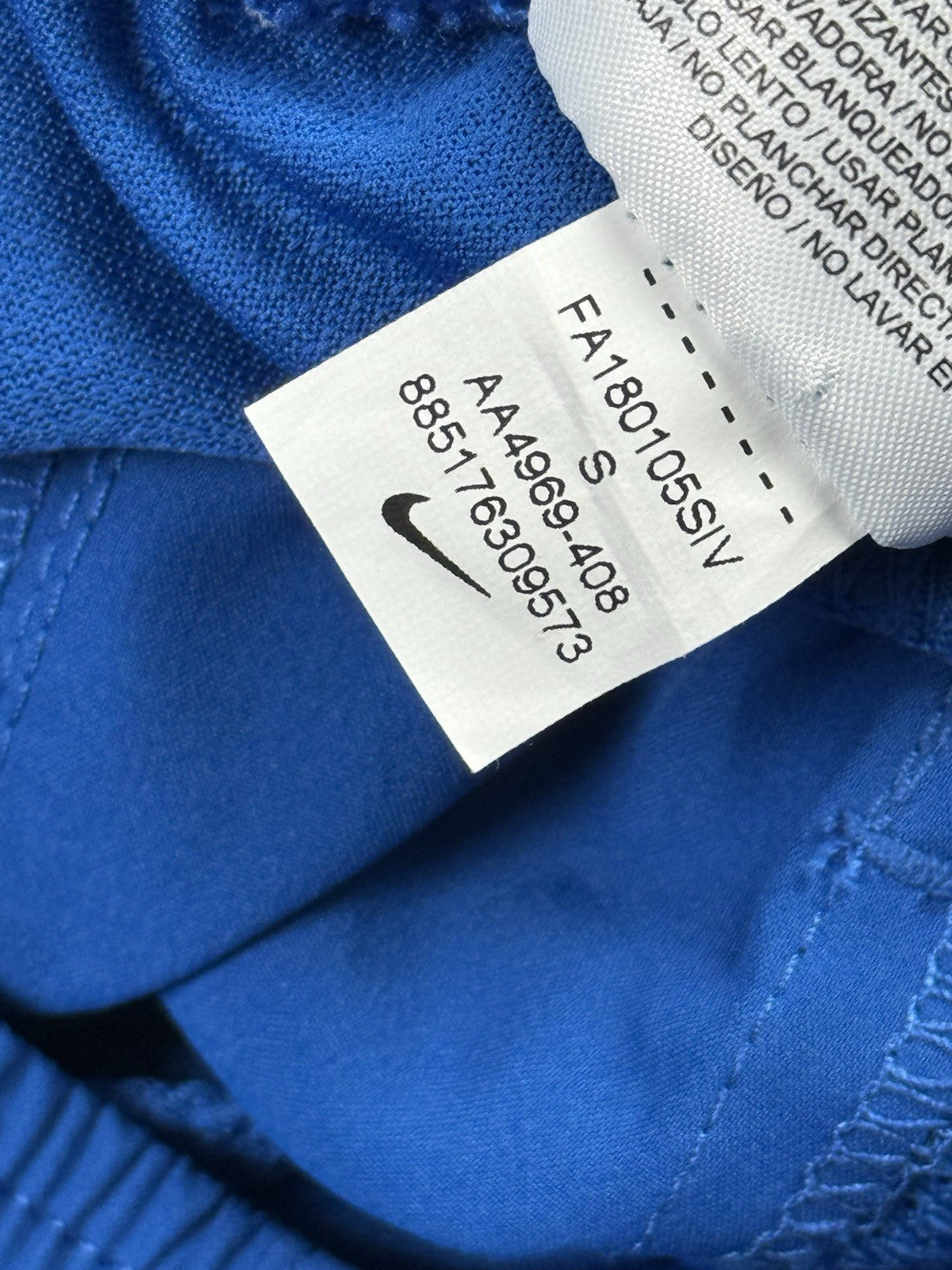 Nike Dri-FIT Blue Polyester Breathable Sport Swim Shorts Small