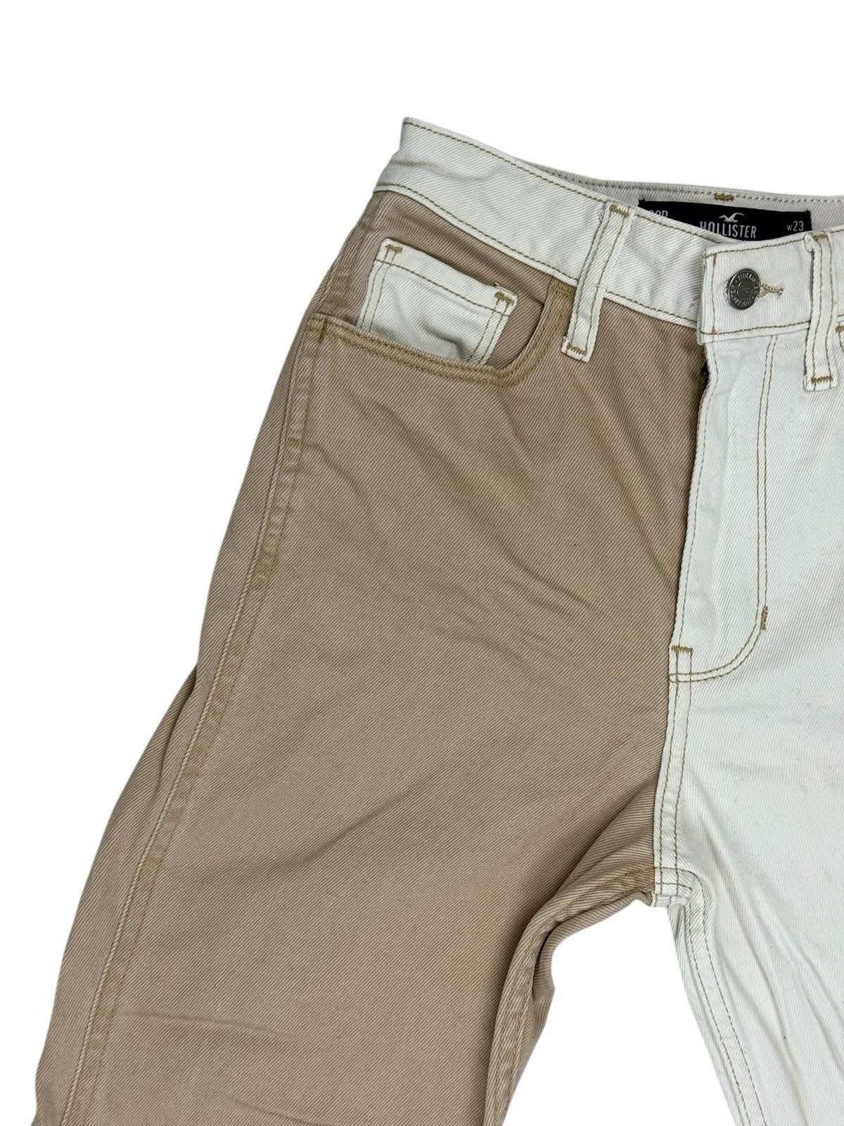 Hollister Two-Tone Ultra High Rise Mom Jeans 23W 27L