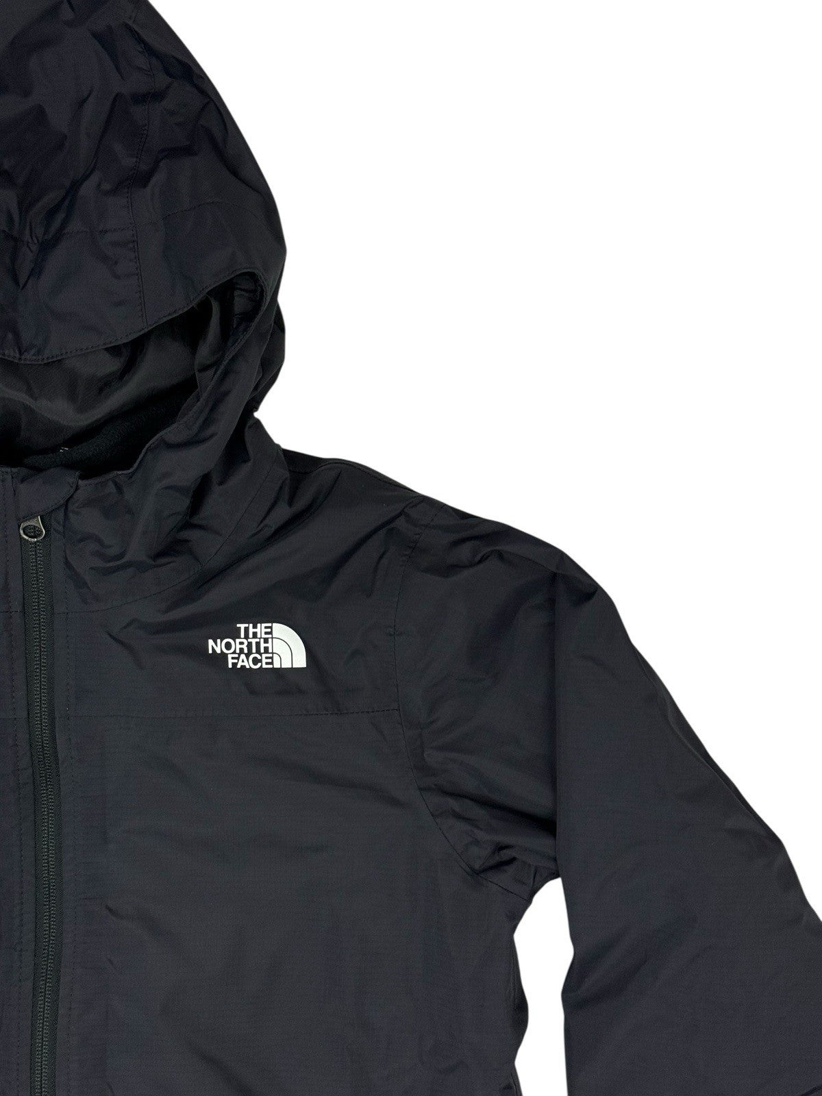 The North Face Black 3 in 1 Windbreaker Fleece Jacket Youth Large