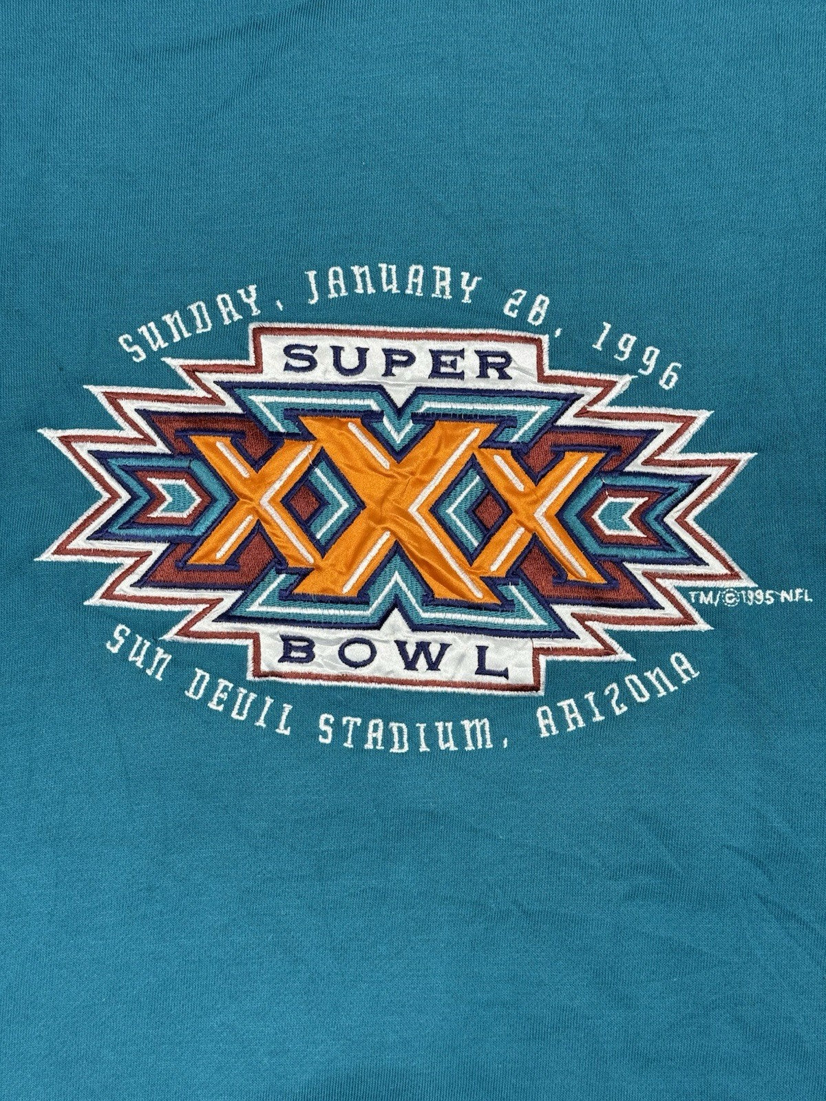 Superbowl 30 Vintage Blue Starter Jumper XL