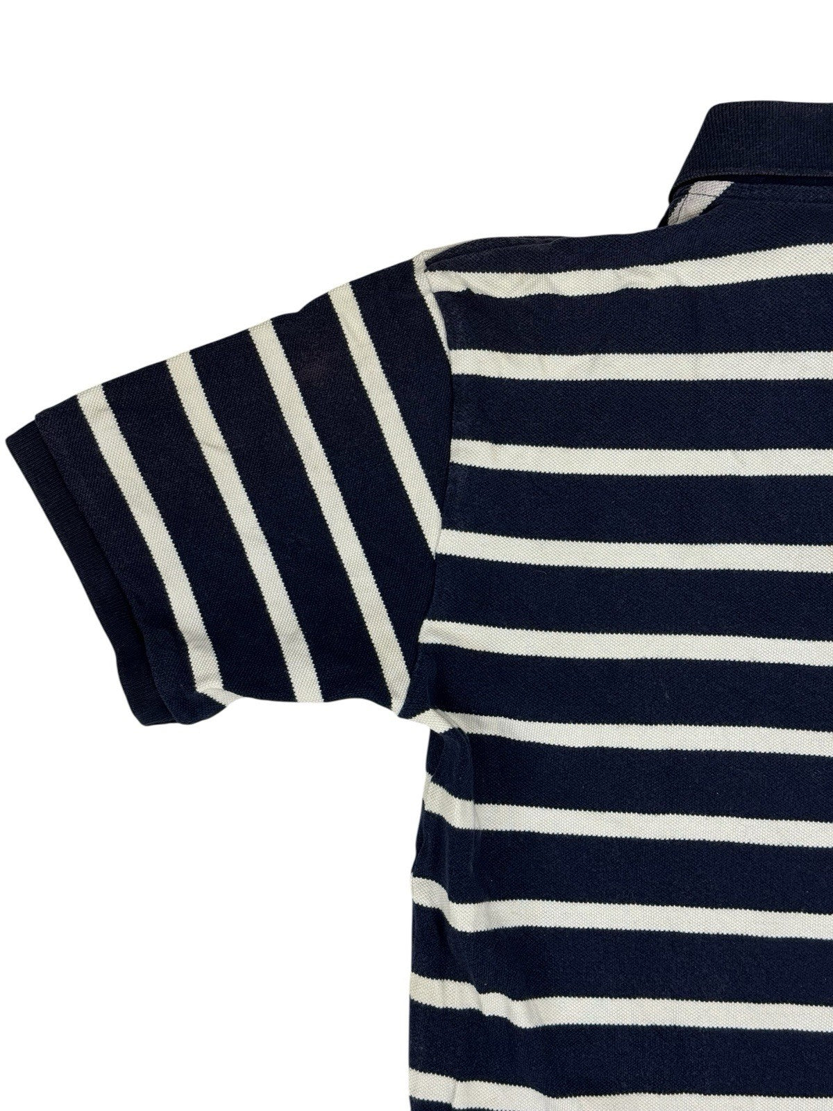 Polo Ralph Lauren Blue Striped Polo Top Size Large (16/18)