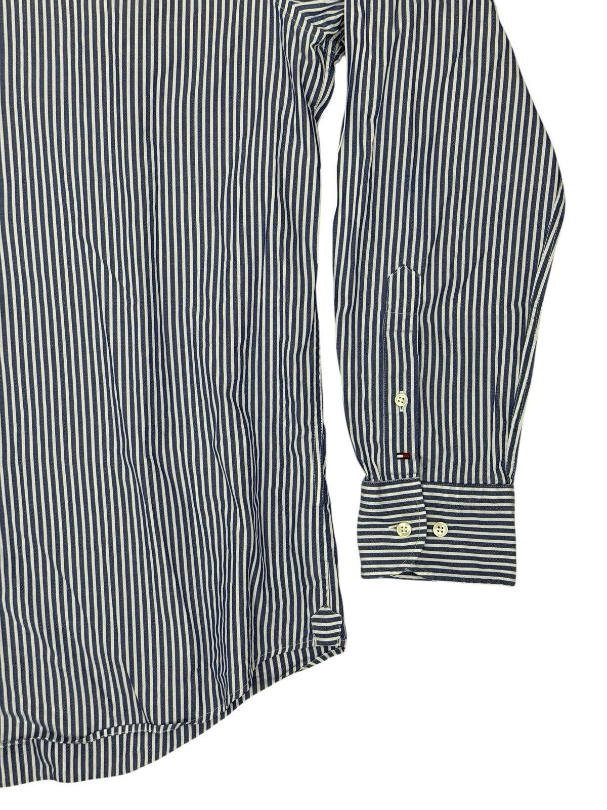 Tommy Hilfiger Blue Striped Shirt 16 Collar