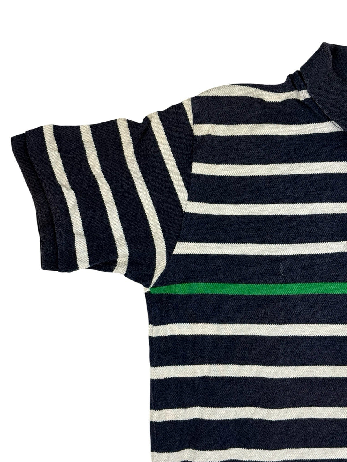 Polo Ralph Lauren Blue Striped Polo Top Size Large (16/18)