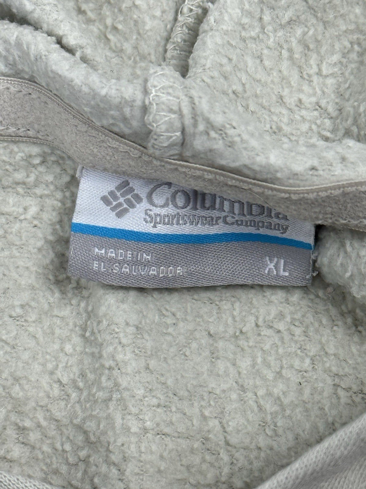 Columbia Beige Bear Hoodie XL