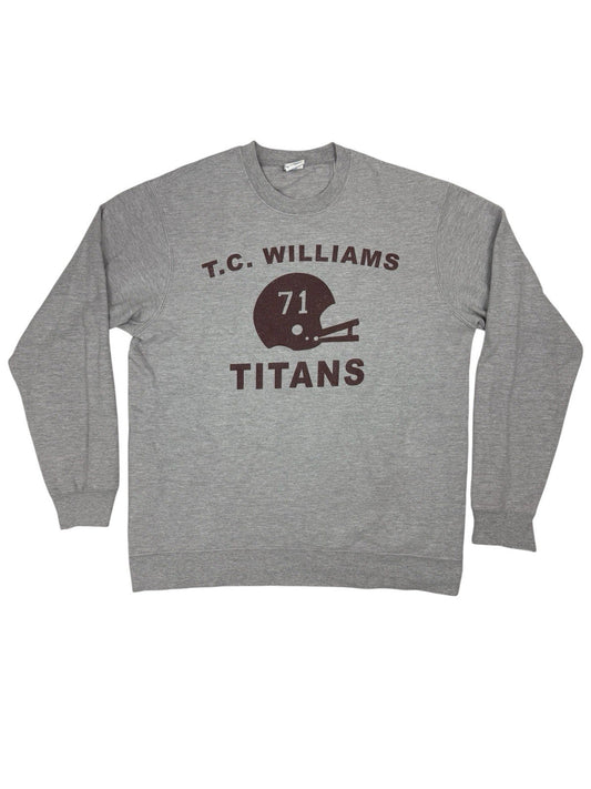 Retro Grey T.C. Williams Titans Printed Ring Spun Jumper Large
