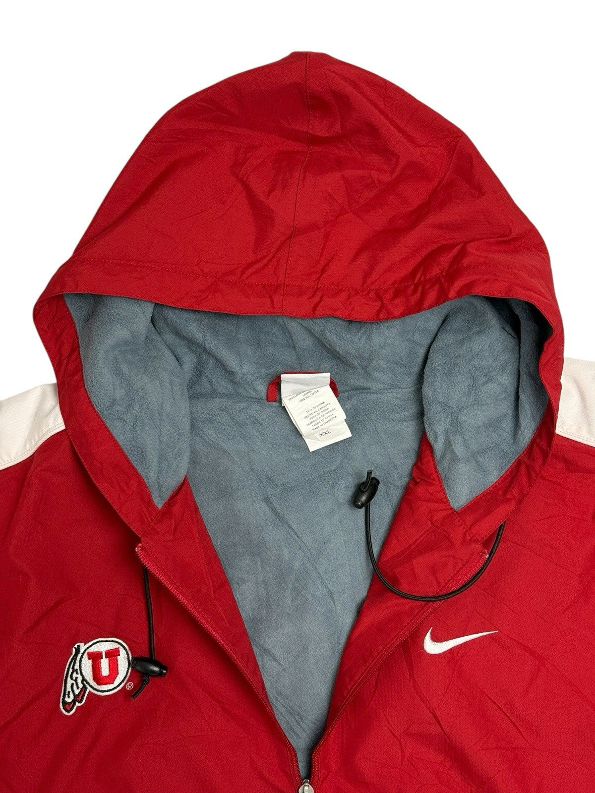 Nike Utah Utes Red Zip Long Parka Jacket 2XL