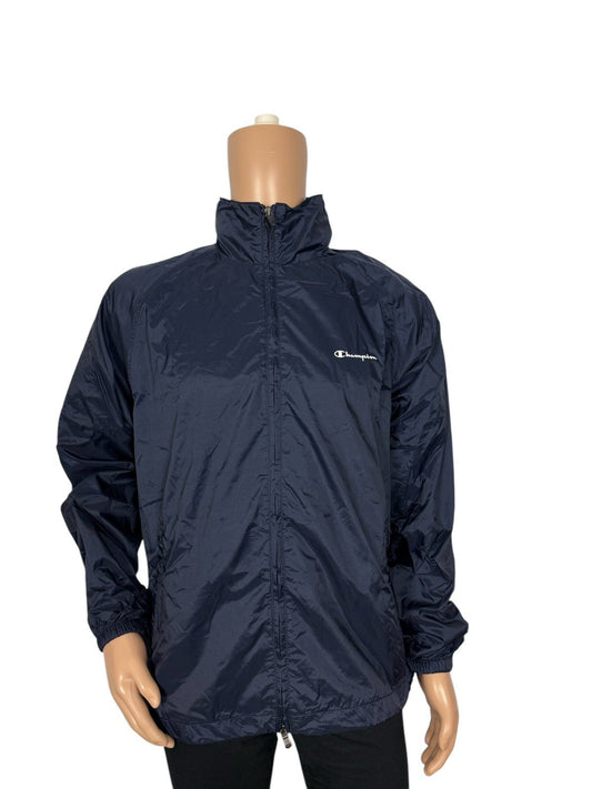 Champion Blue Zip Lined Jacket Large
