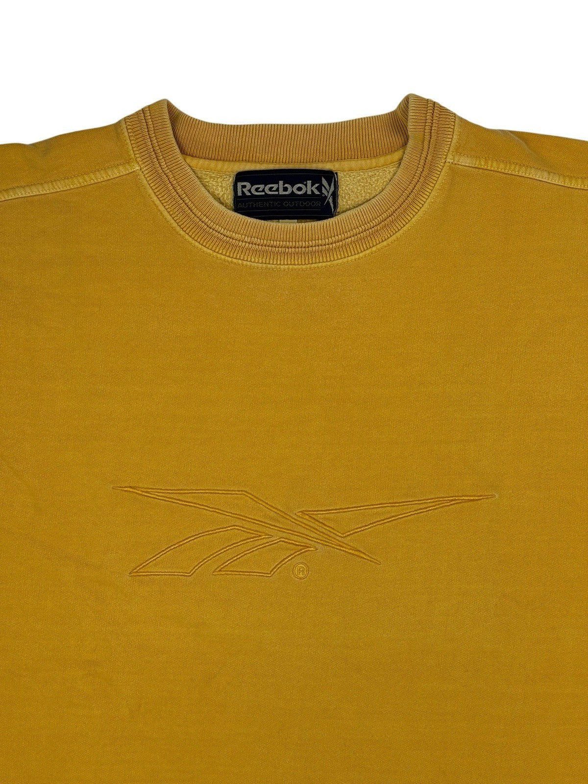 Reebok Vintage Yellow Embroidered Jumper XL