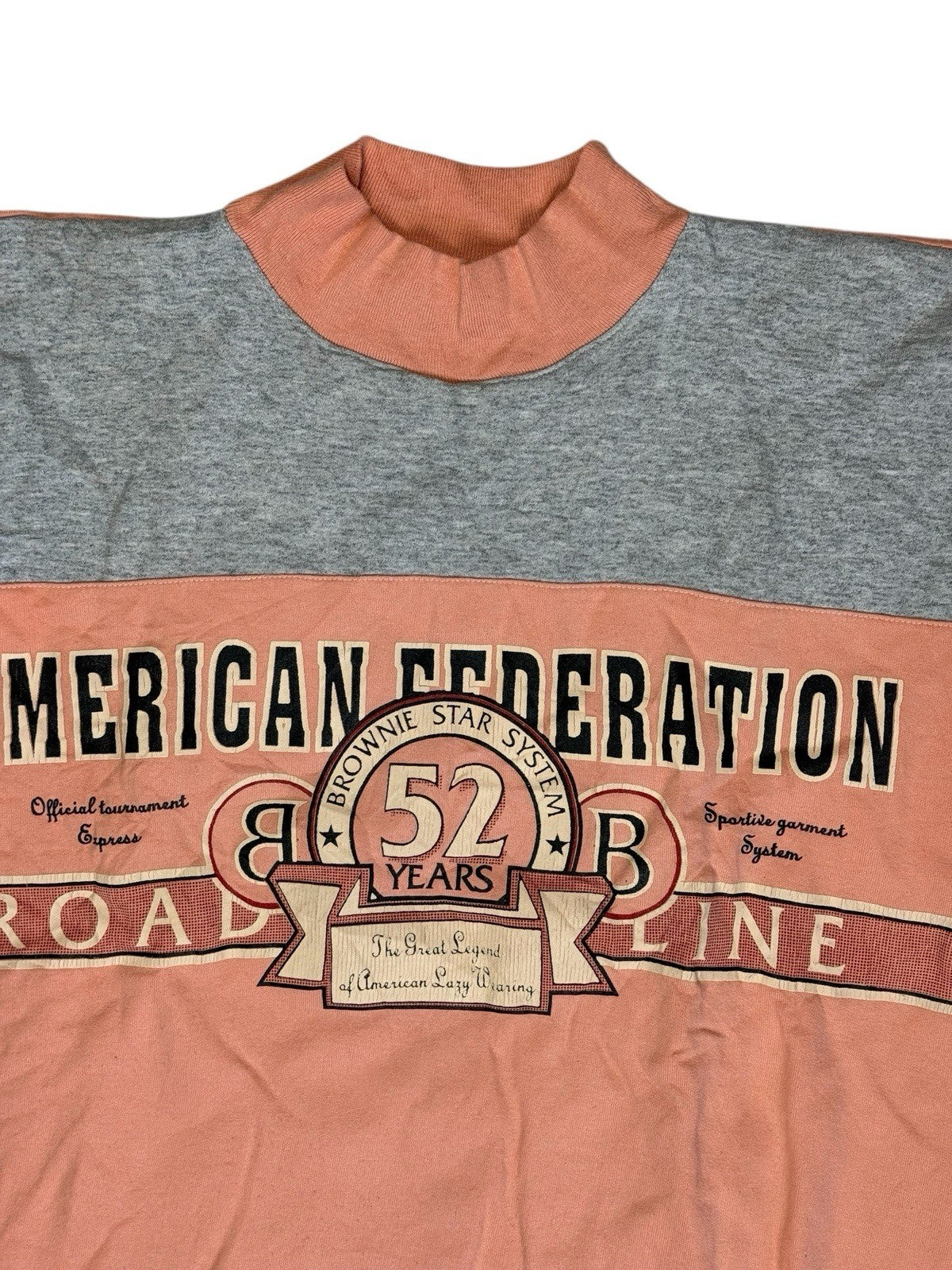 Vintage Peach American Federation Graphic Jumper Large