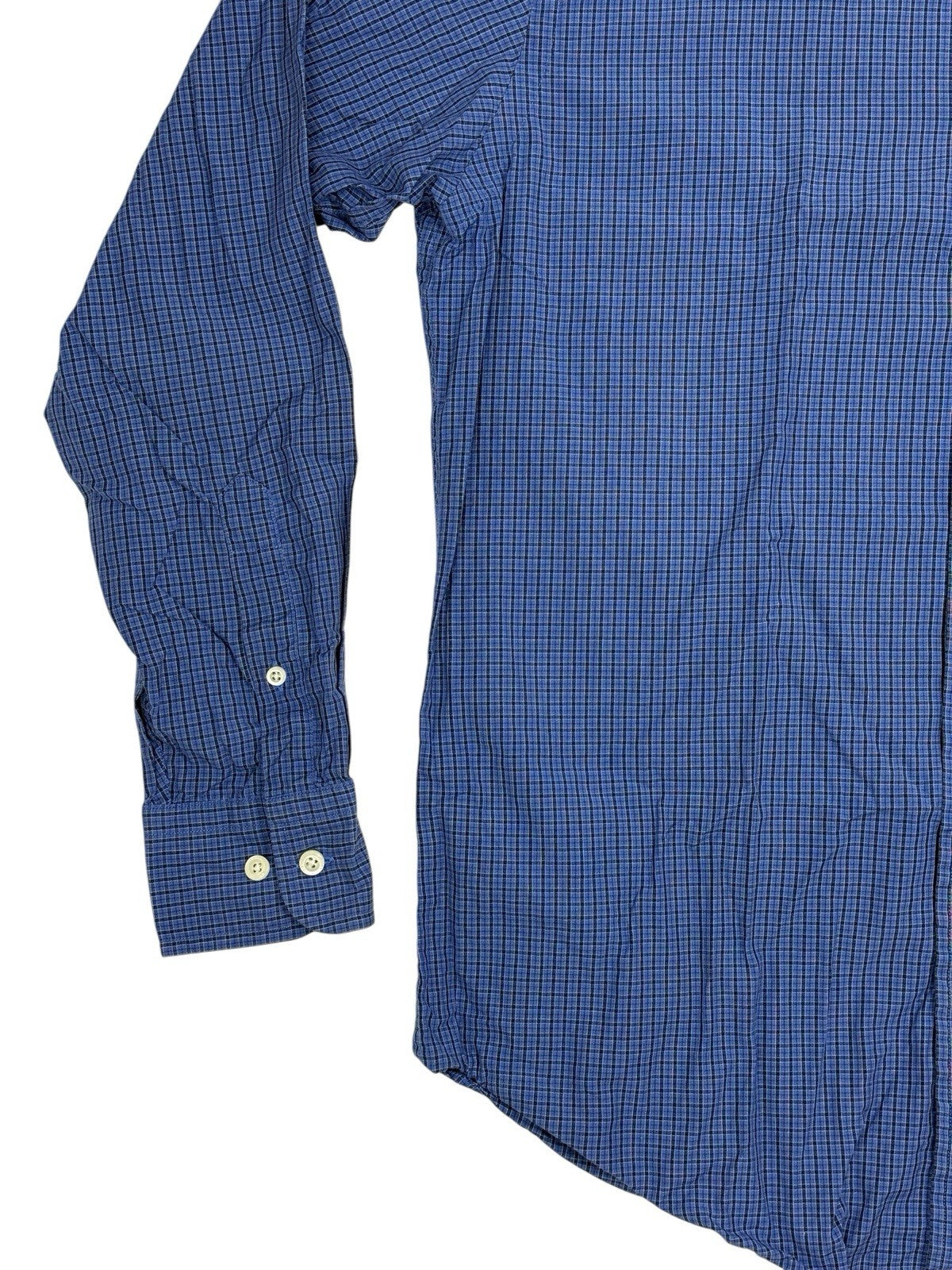 Nautica Blue Check Collared Shirt Medium