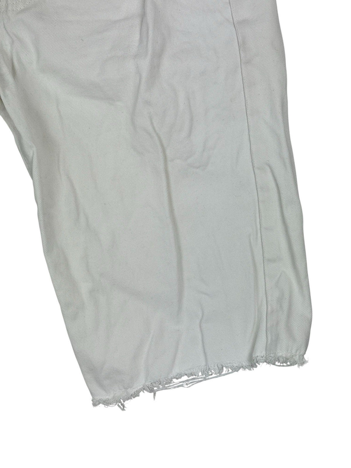 Calvin Klein White Cut Off Jean Shorts Size 10 (28W)