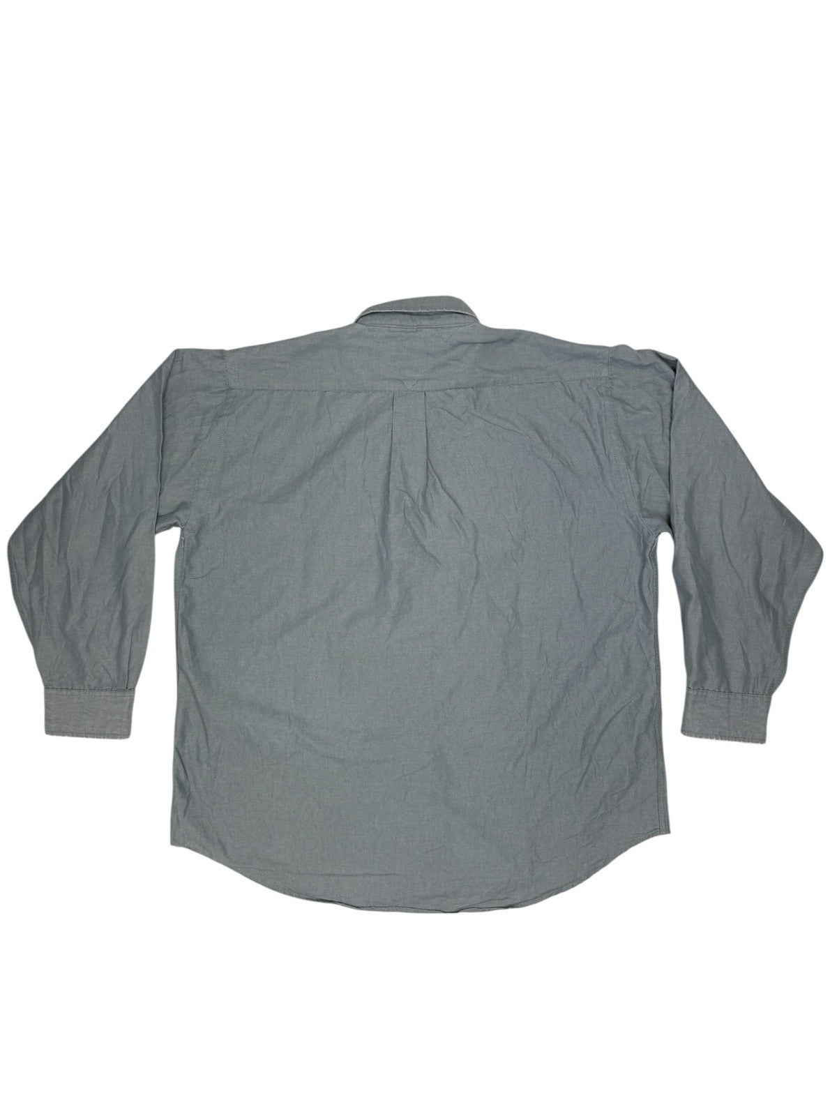 Tommy Hilfiger Retro Blue Collared Shirt Large