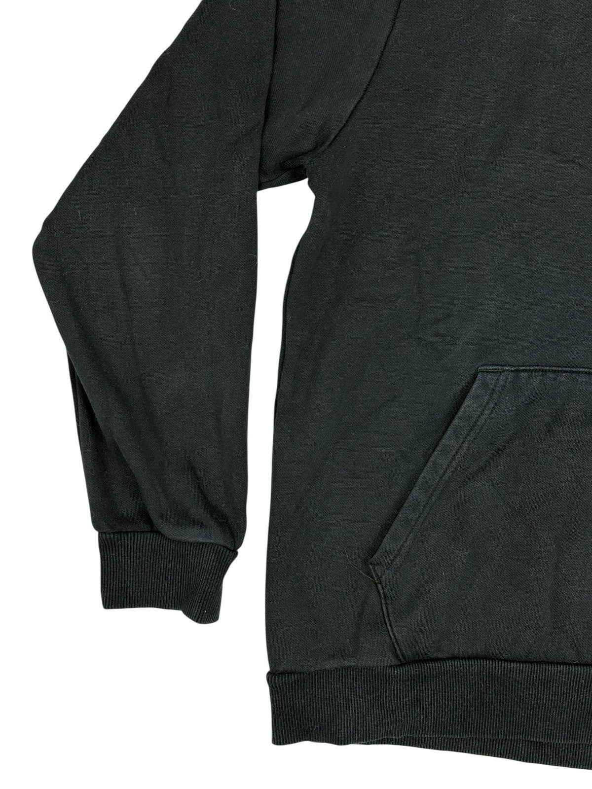 Puma Black Printed Logo Hoodie Medium