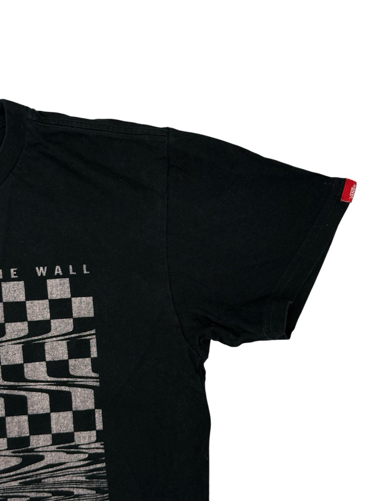 Vans Black Cotton Printed Top Small