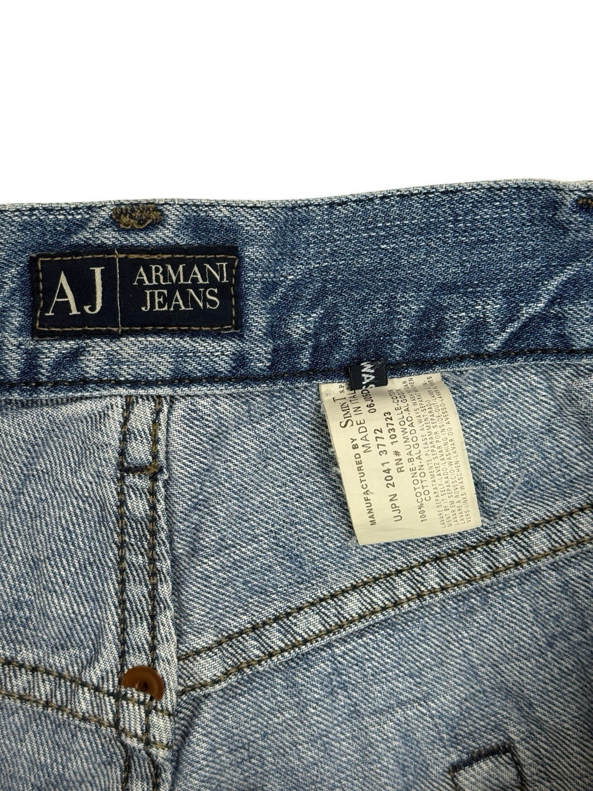 Armani Jeans Blue Denim Jeans 36W 32L