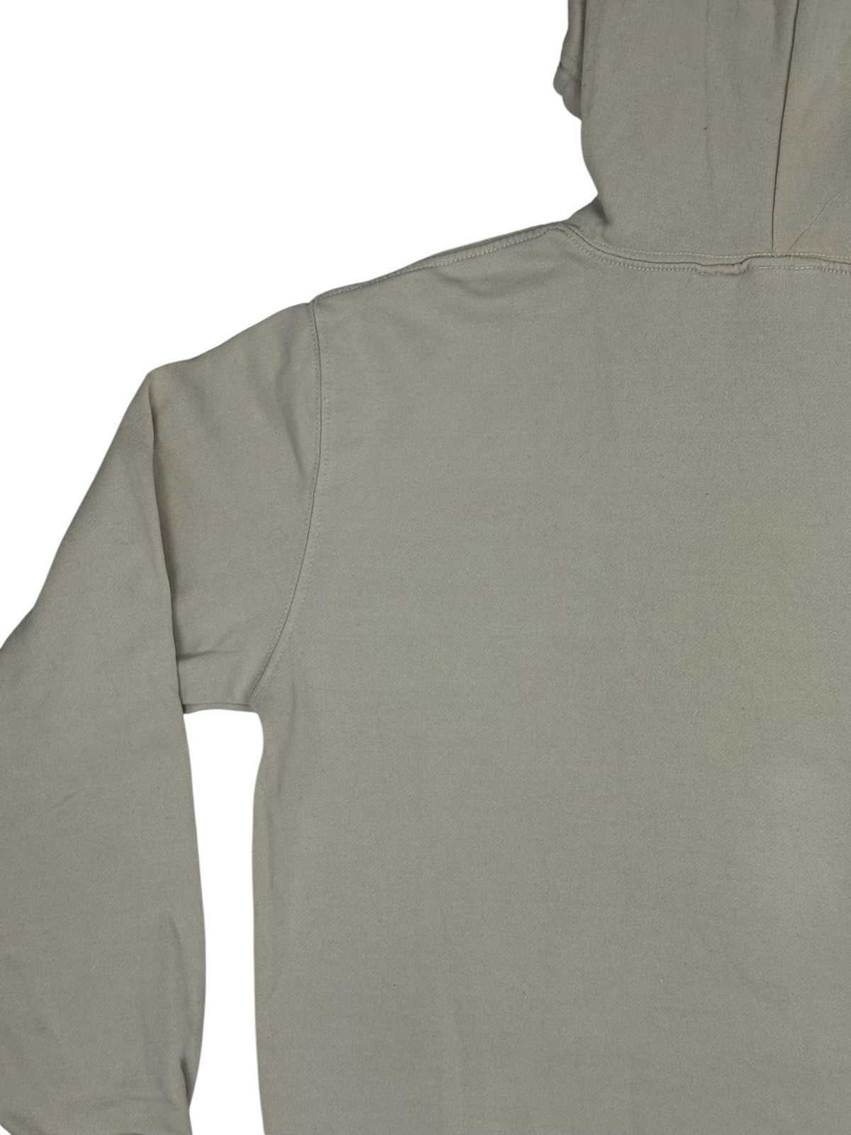Retro Space Jam Beige Distressed Printed Hoodie Small